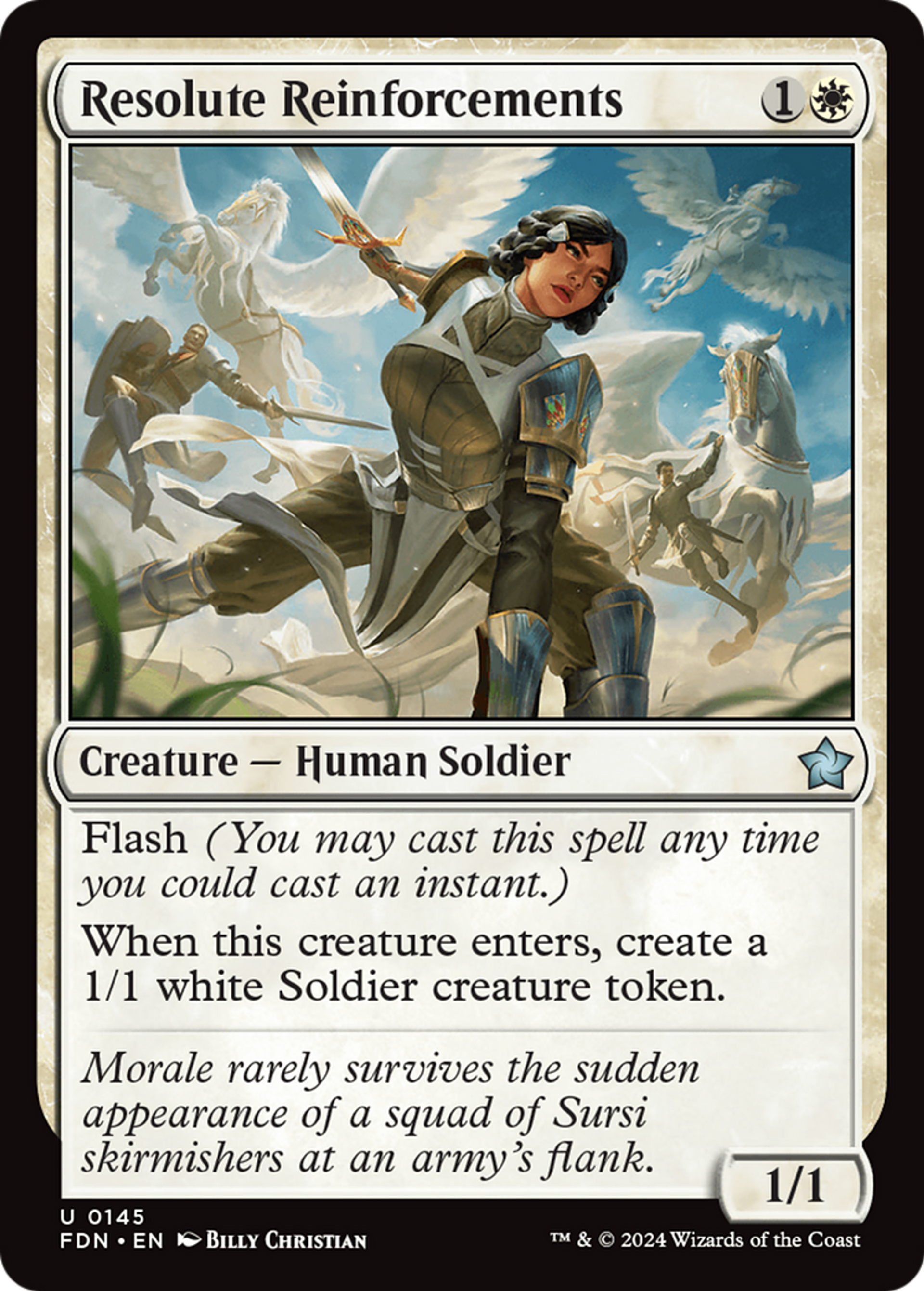 Resolute Reinforcements — Foundations — Magic: The Gathering