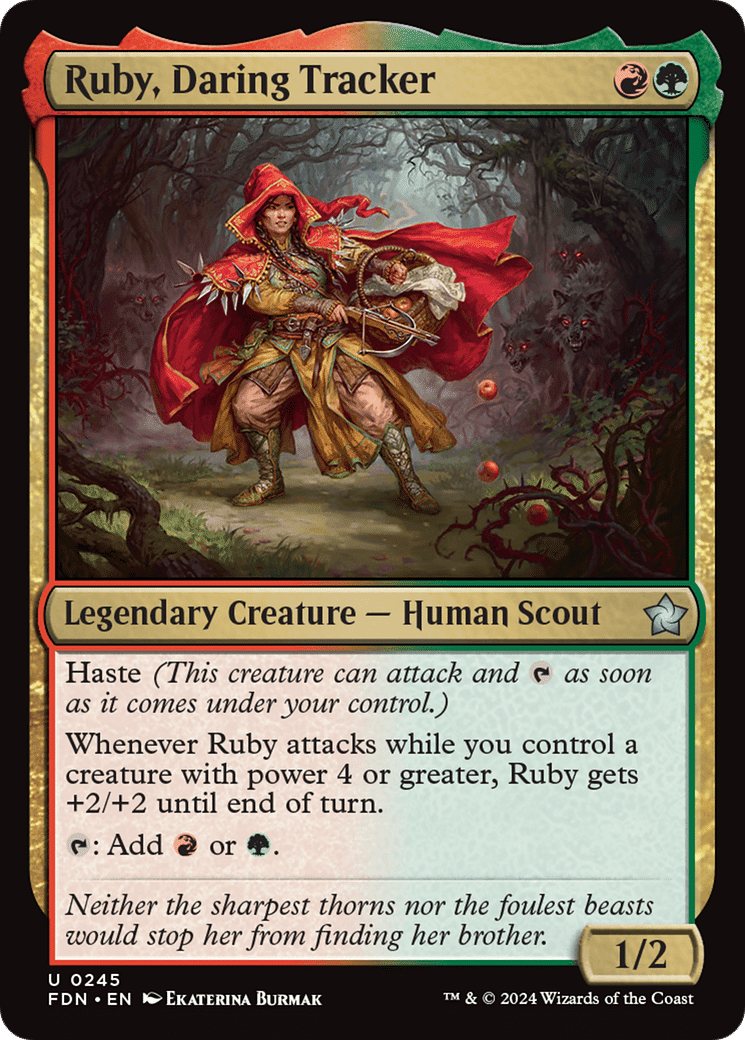 Ruby, Daring Tracker — Foundations — Magic: The Gathering