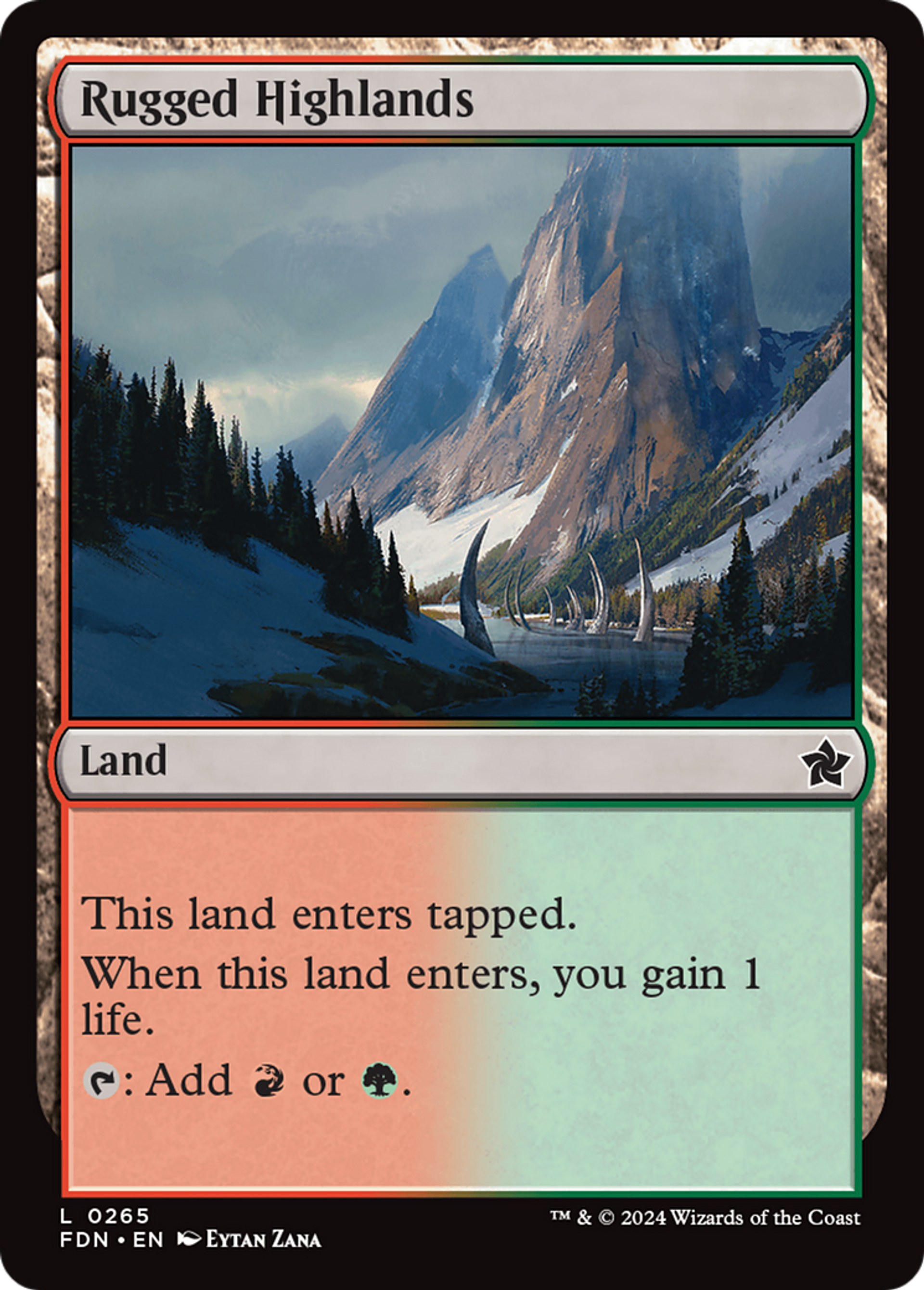 Hautes terres rocailleuses — Foundations — Magic: The Gathering