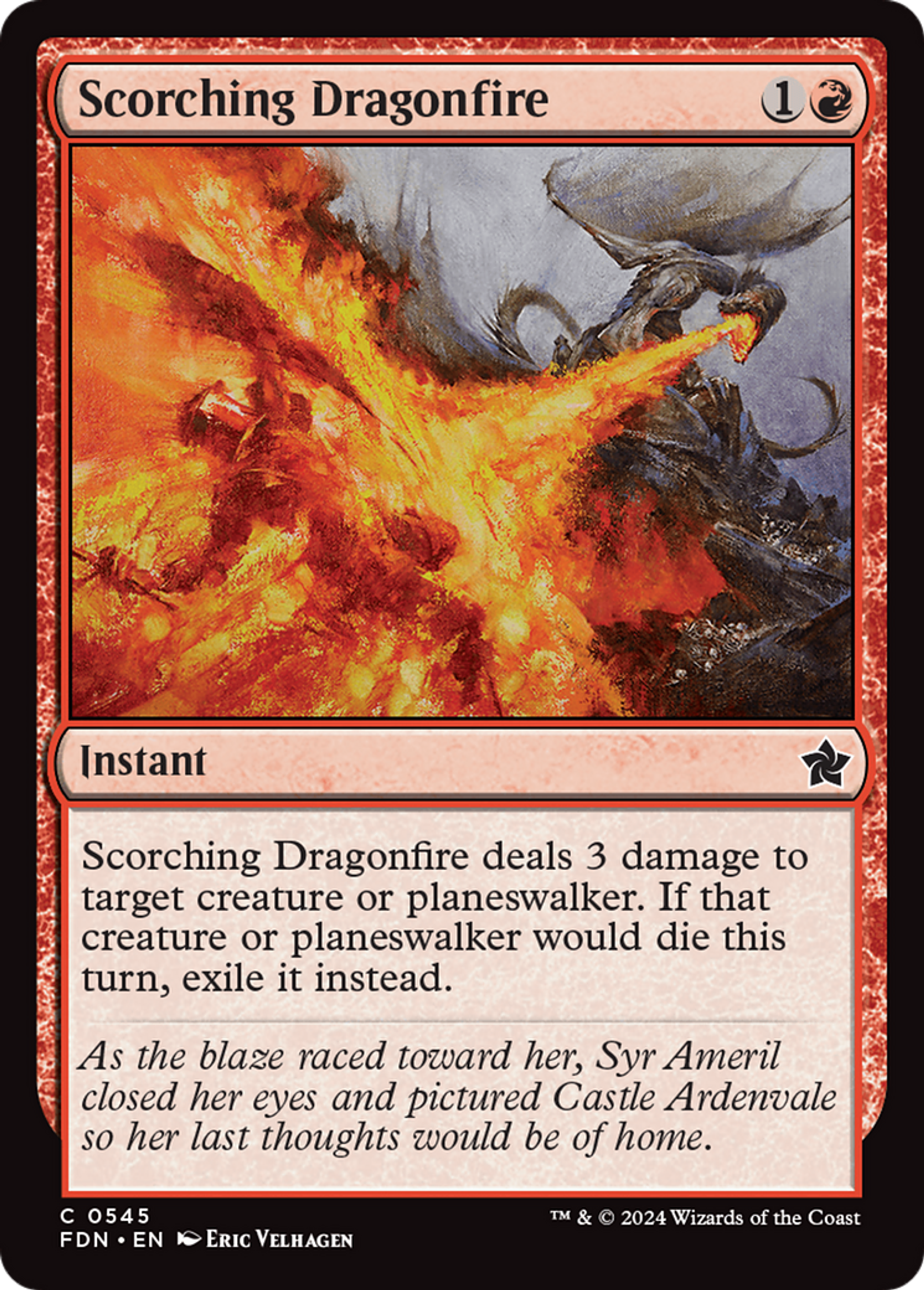 Feu du dragon dévastateur — Foundations — Magic: The Gathering