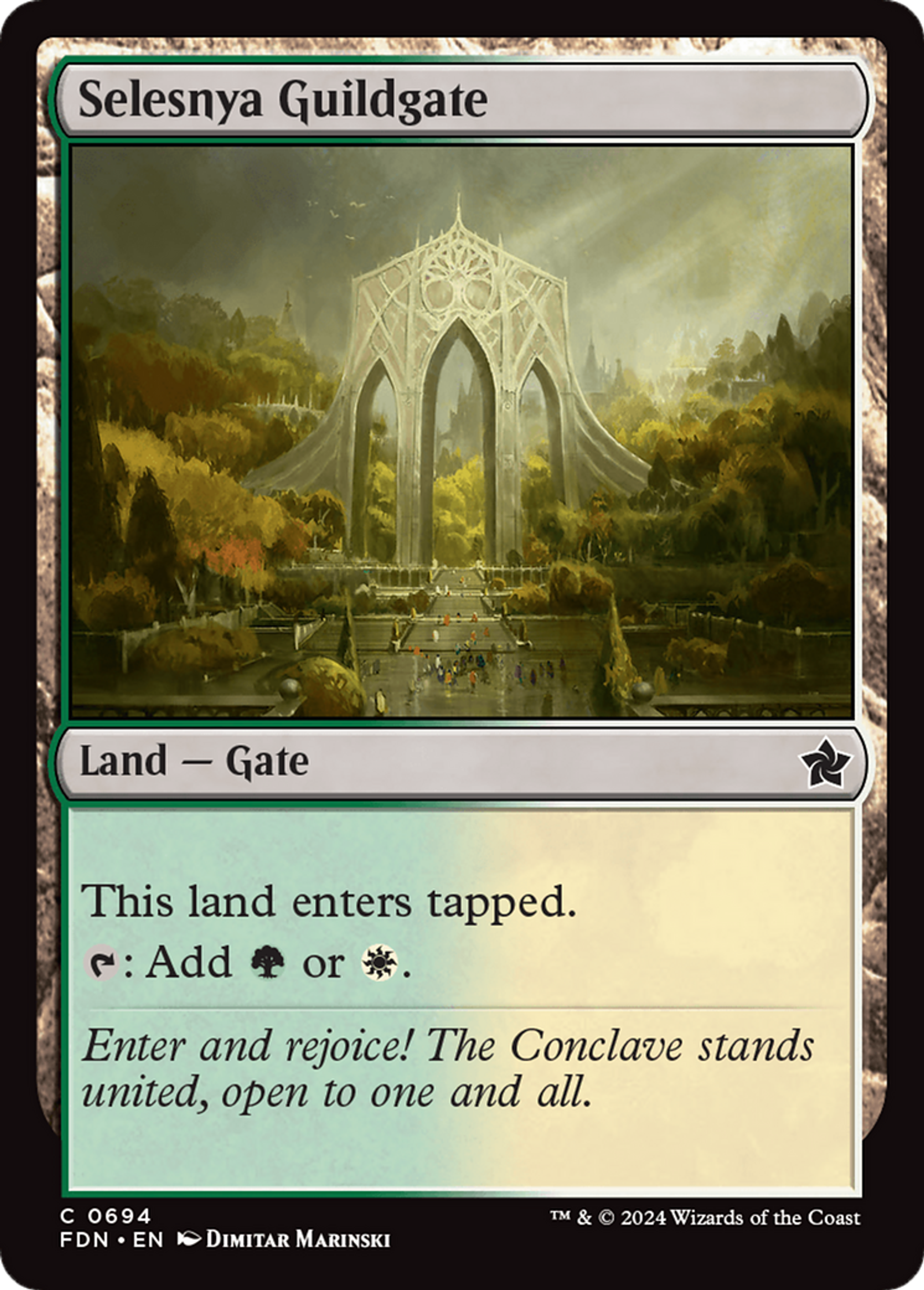 Porte de la guilde de Selesnya — Foundations — Magic: The Gathering
