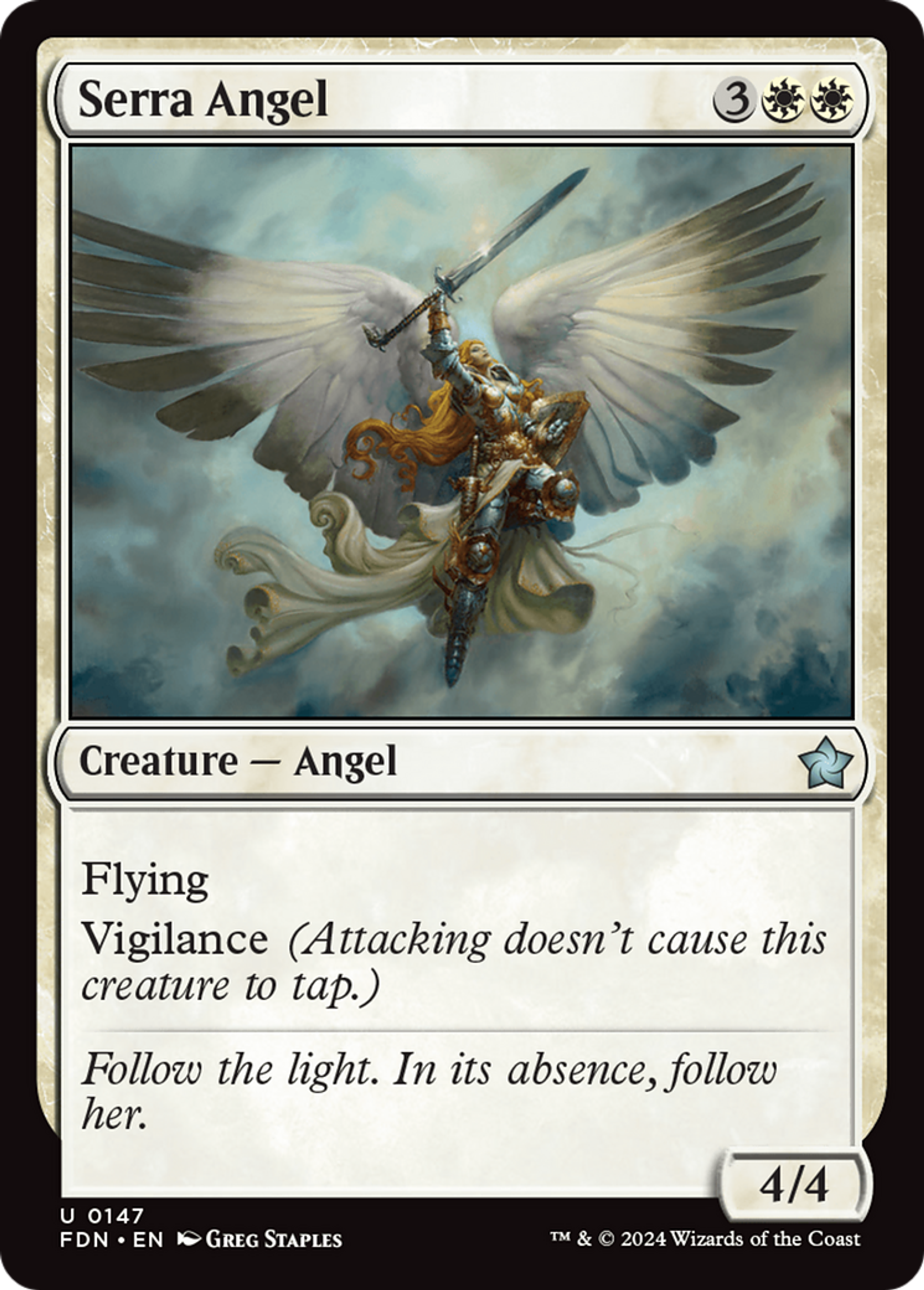 Serra Angel — Foundations — Magic: The Gathering