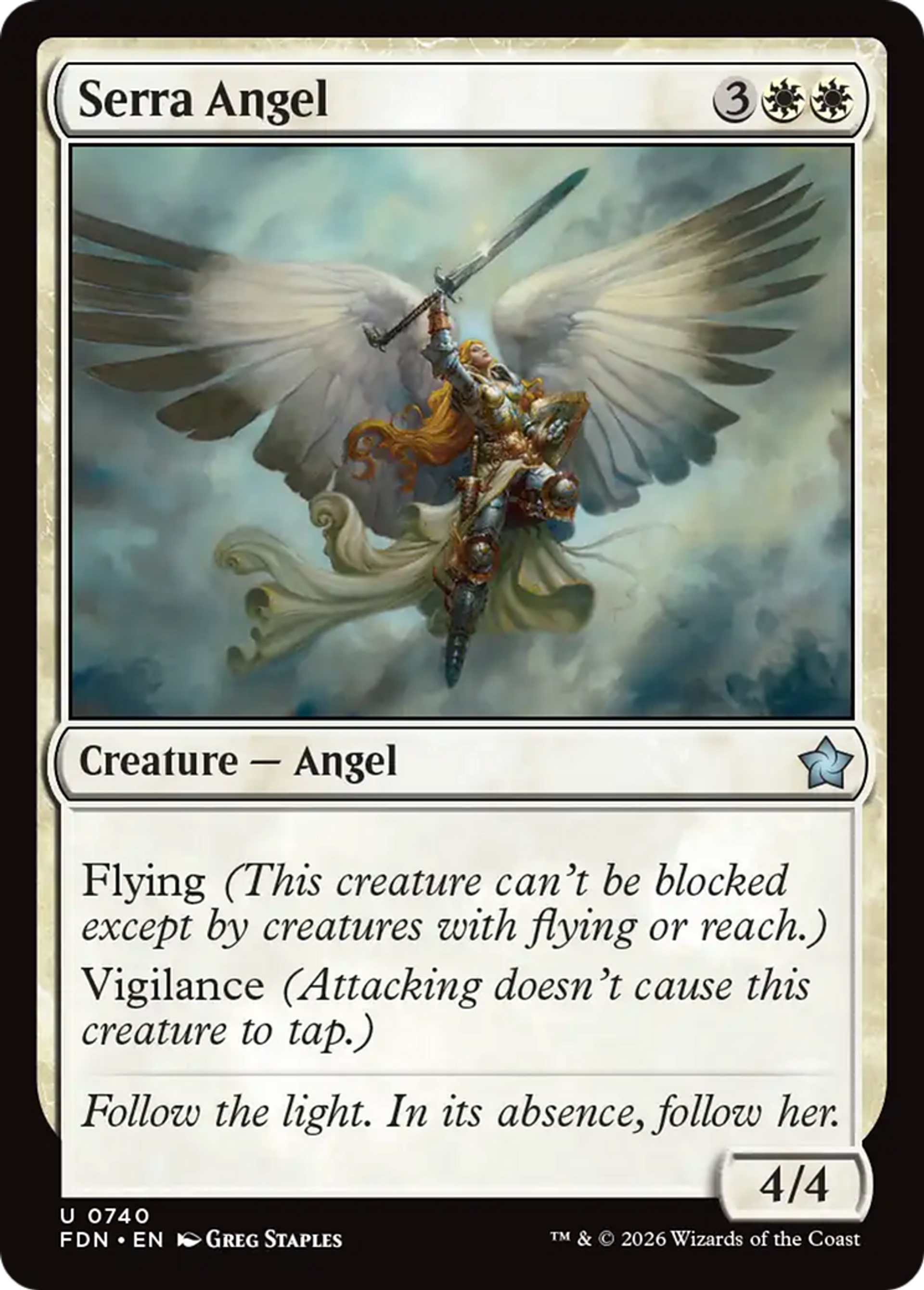 Ange de Serra — Foundations — Magic: The Gathering