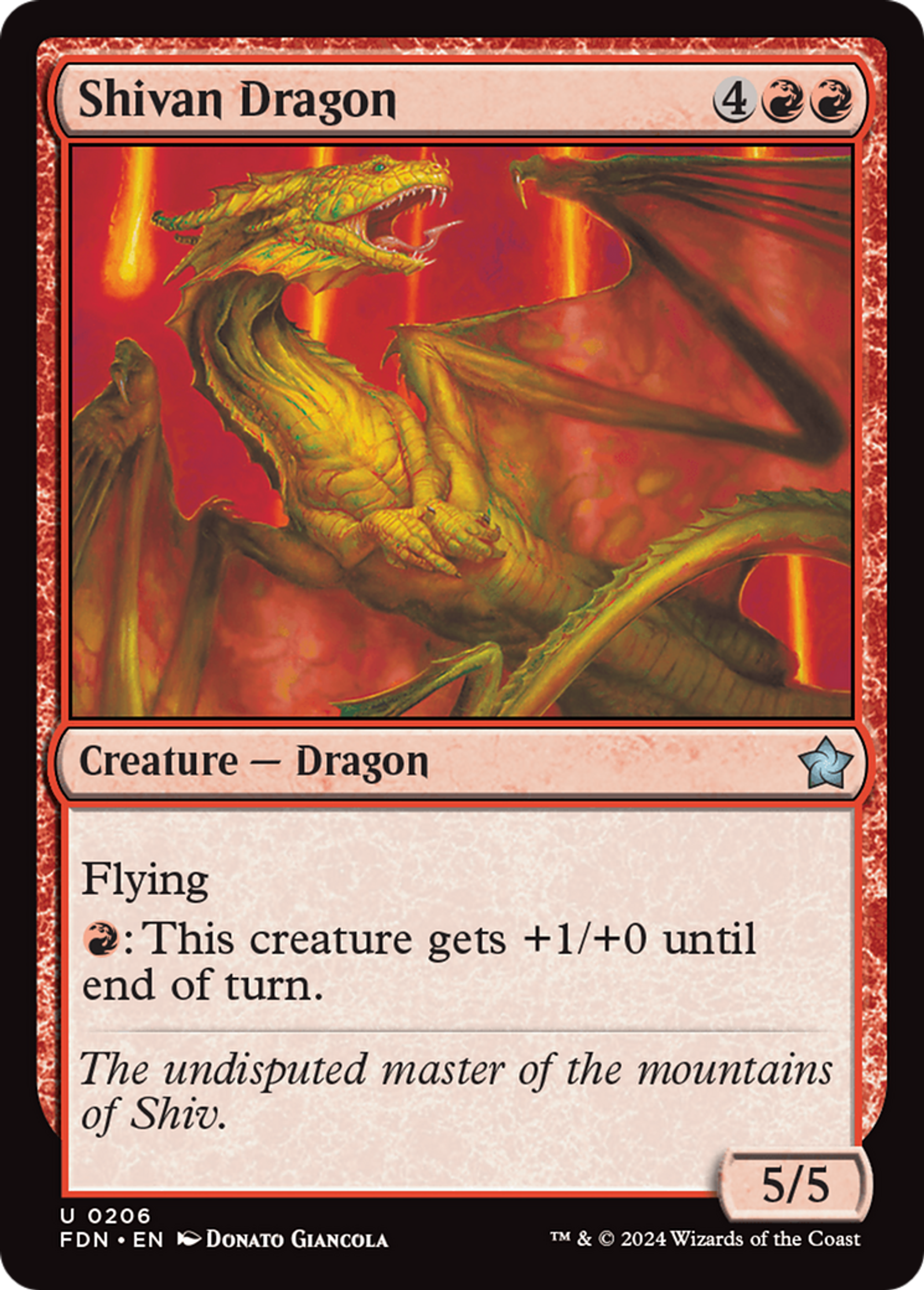 Dragon shivân — Foundations — Magic: The Gathering