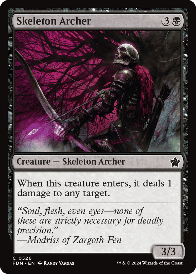 Skeleton Archer — Foundations — Magic: The Gathering