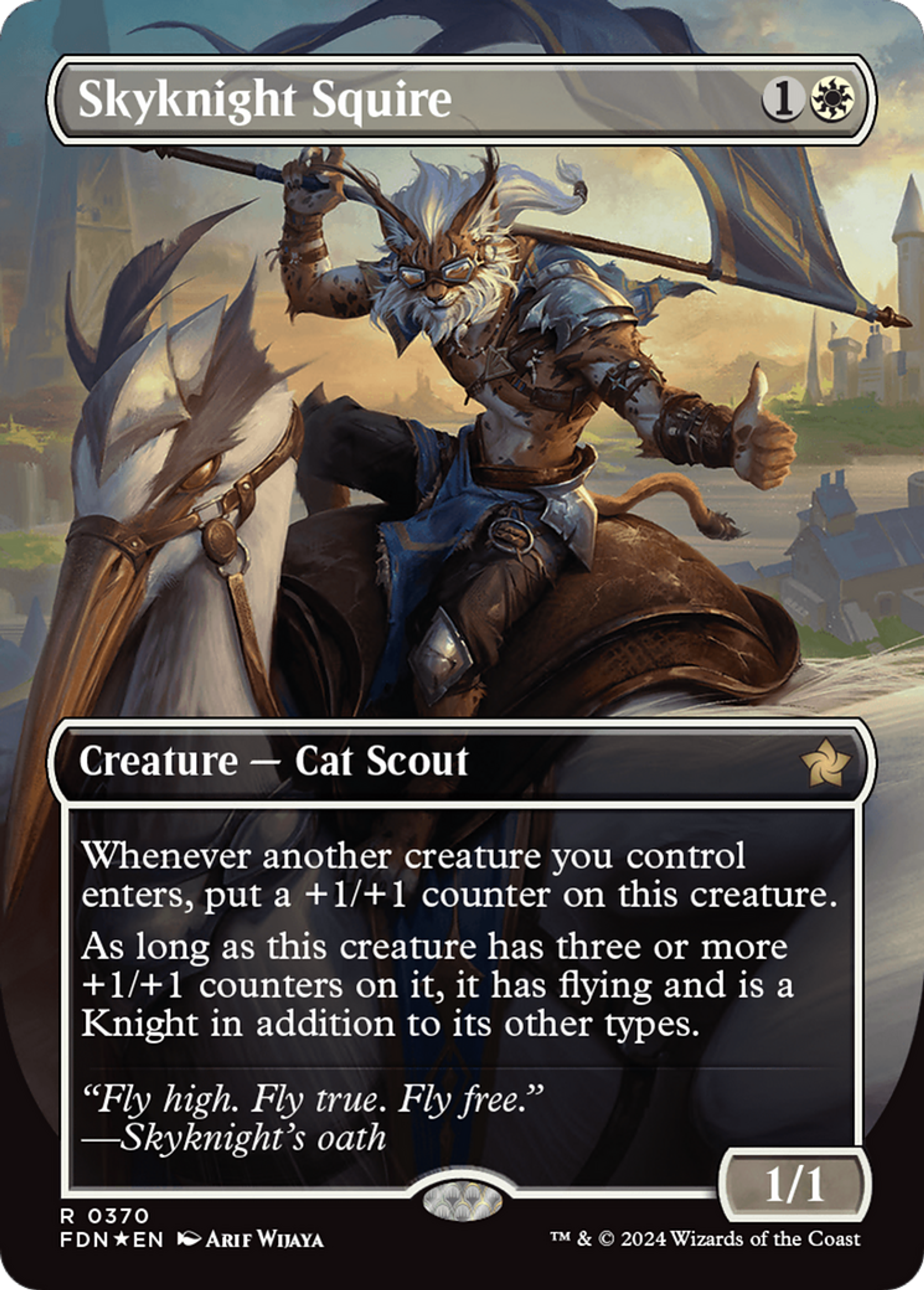 Écuyer de chevalier céleste — Foundations — Magic: The Gathering