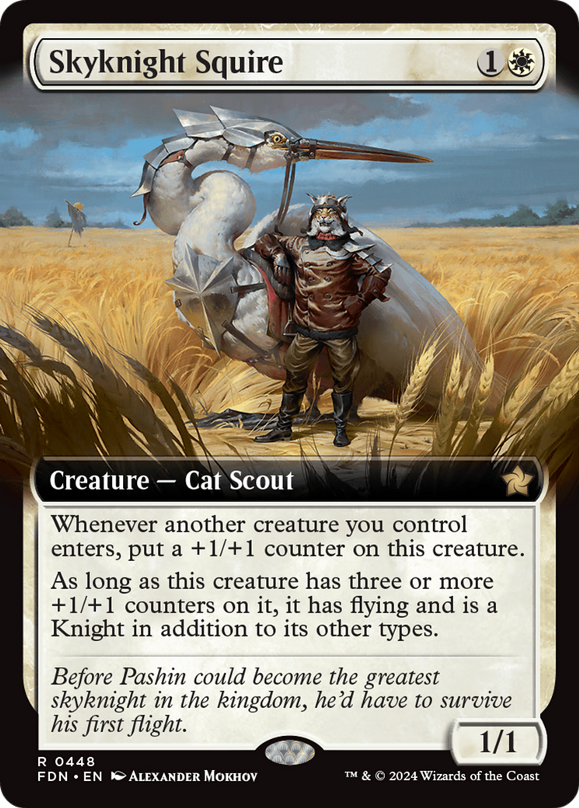 Écuyer de chevalier céleste — Foundations — Magic: The Gathering