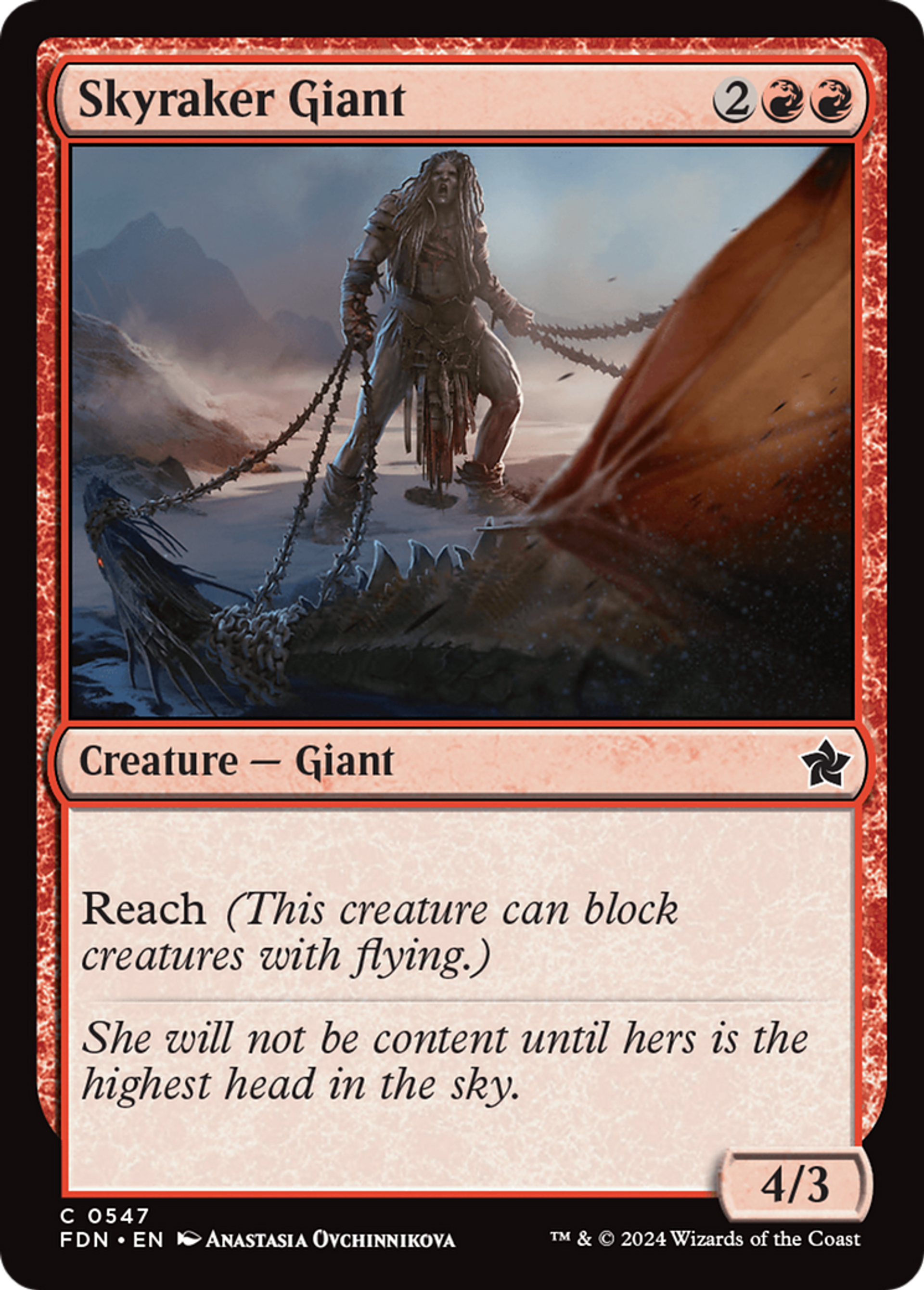 Géante ratisseciel — Foundations — Magic: The Gathering