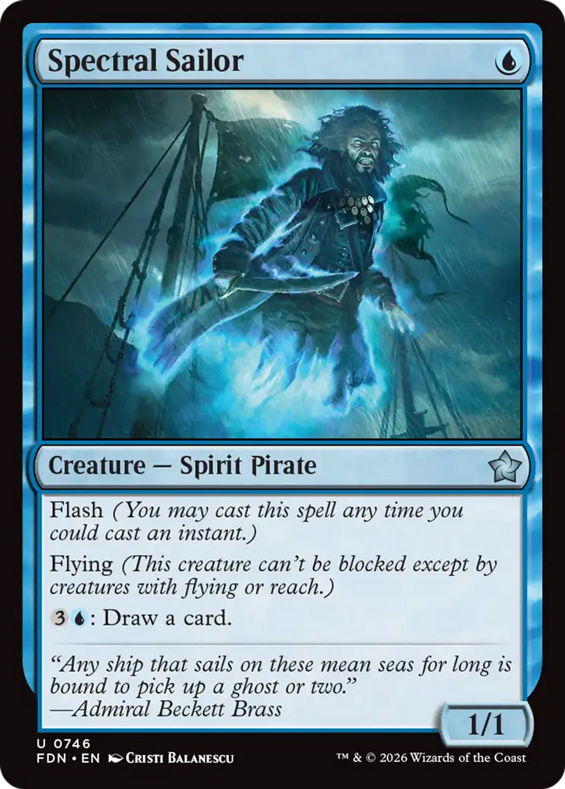 Marin spectral — Foundations — Magic: The Gathering