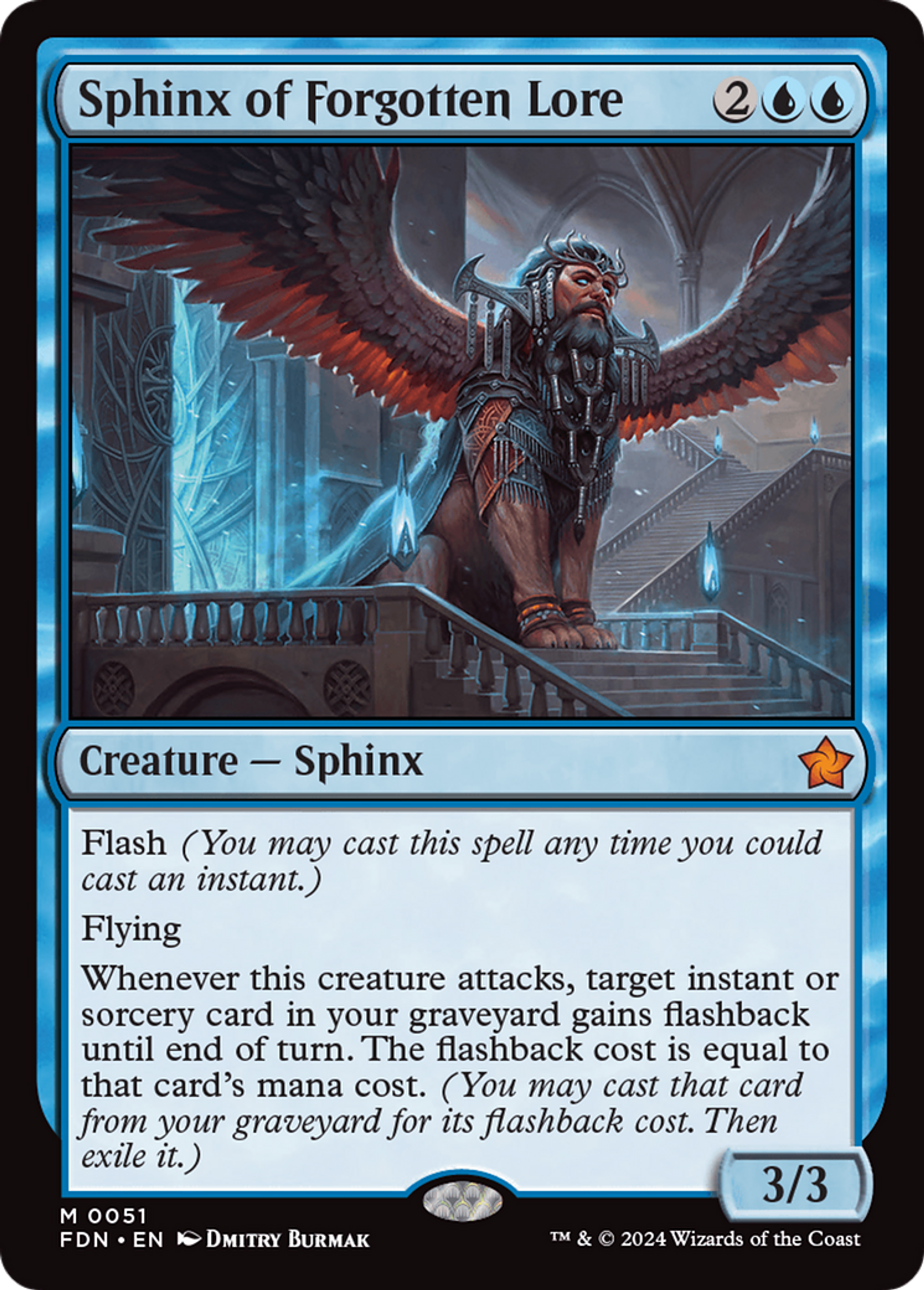 Sphinx de la sapience oubliée — Foundations — Magic: The Gathering