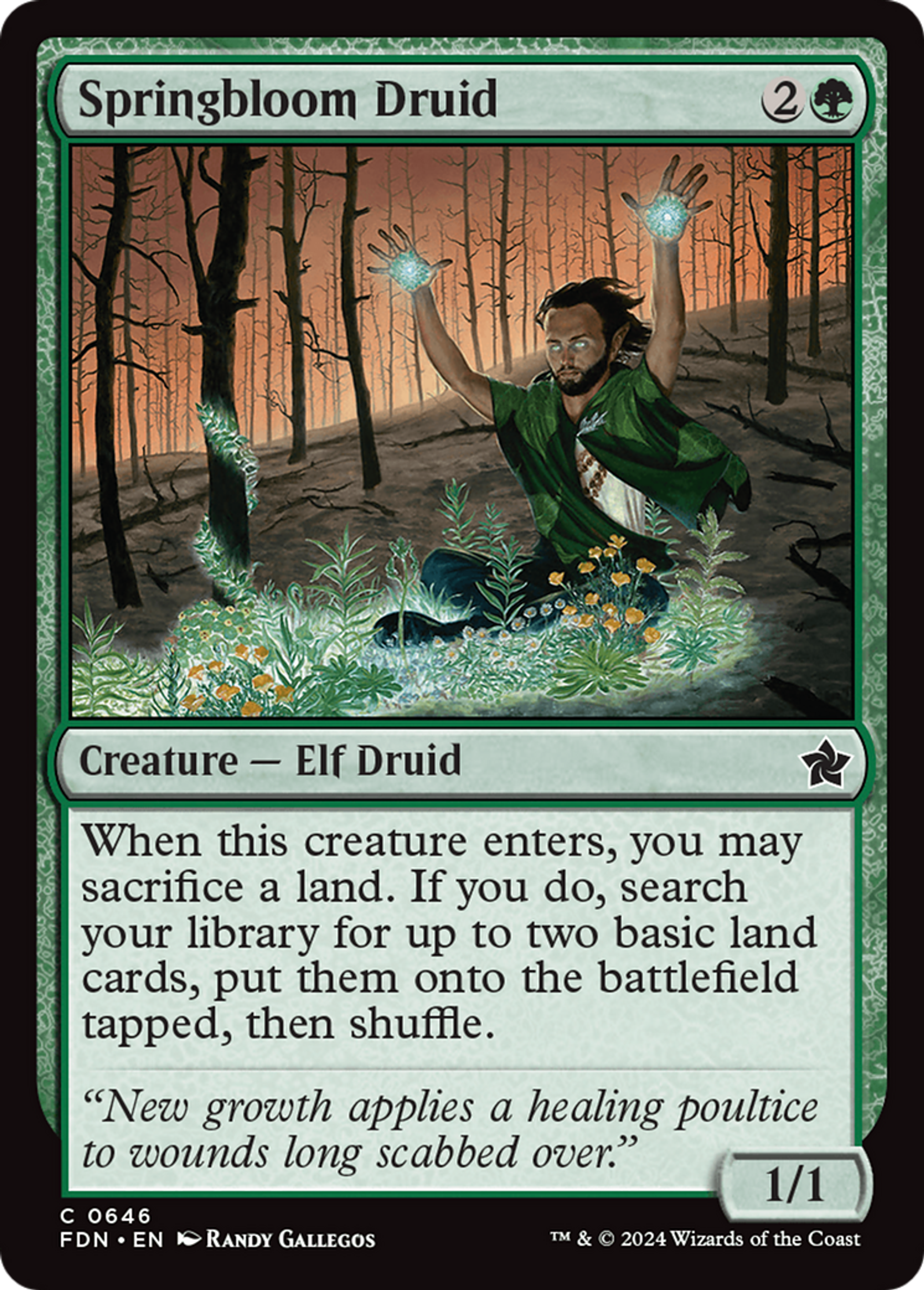 Druide du printemps — Foundations — Magic: The Gathering