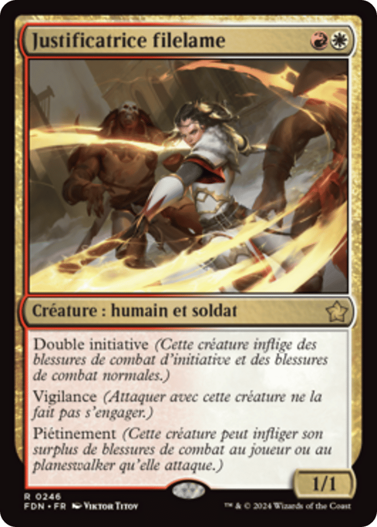 Justificatrice filelame — Foundations — Magic: The Gathering
