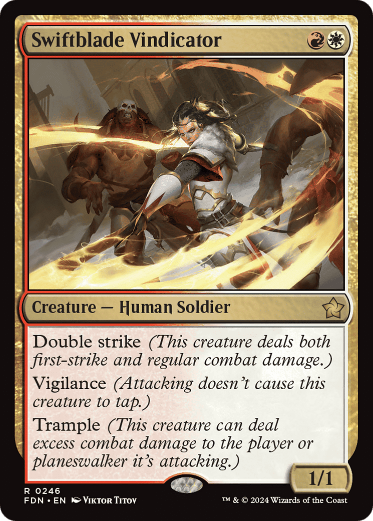 Swiftblade Vindicator — Foundations — Magic: The Gathering