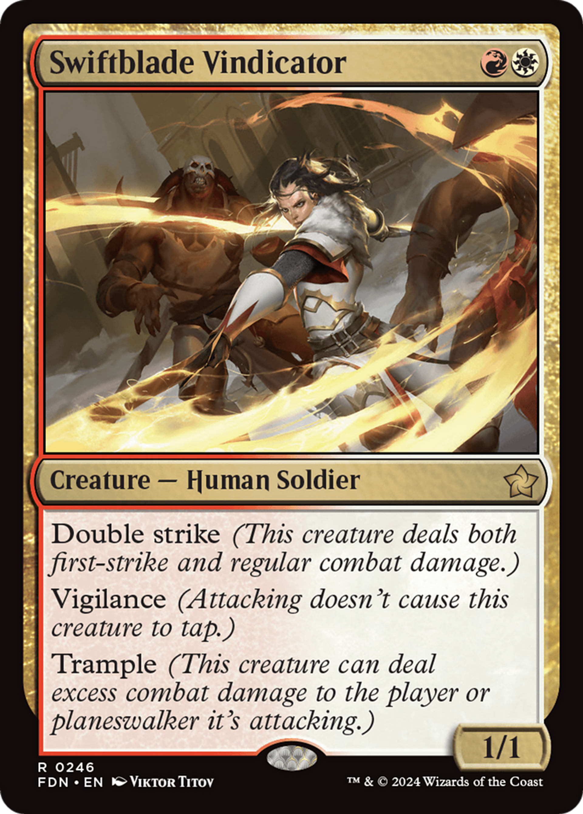 Justificatrice filelame — Foundations — Magic: The Gathering