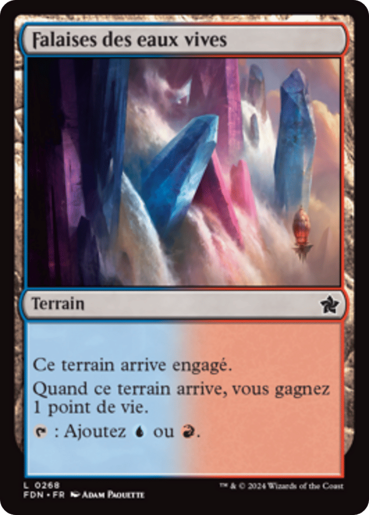 Falaises des eaux vives — Foundations — Magic: The Gathering