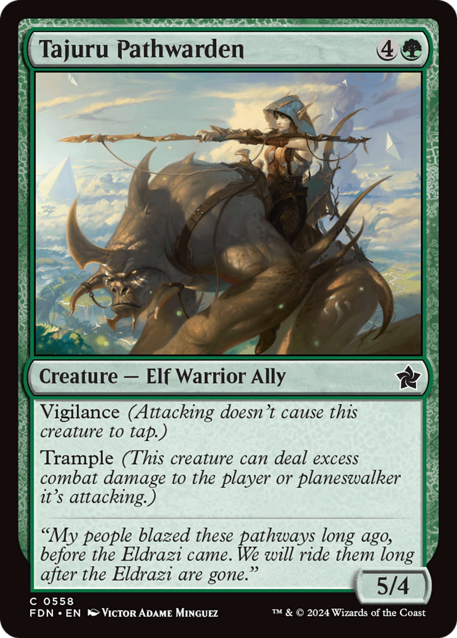 Gardesente des Tajuru — Foundations — Magic: The Gathering