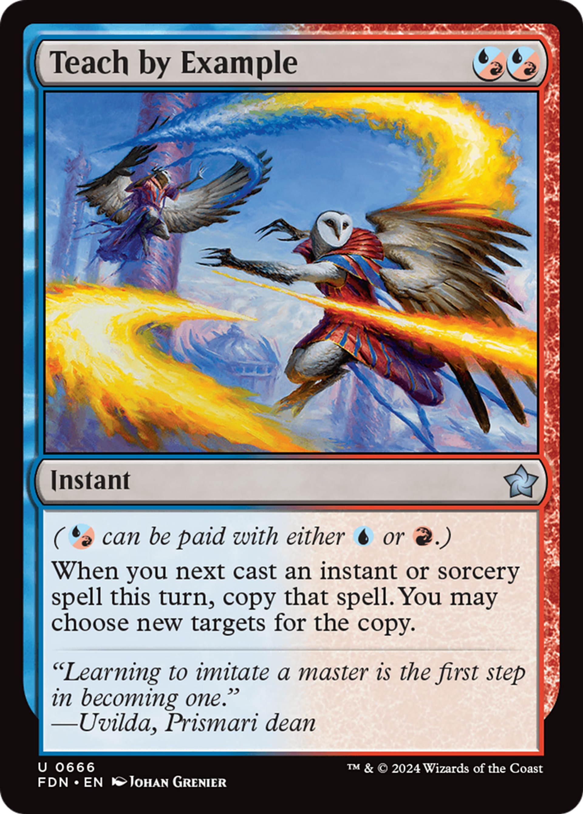 Donner l'exemple — Foundations — Magic: The Gathering