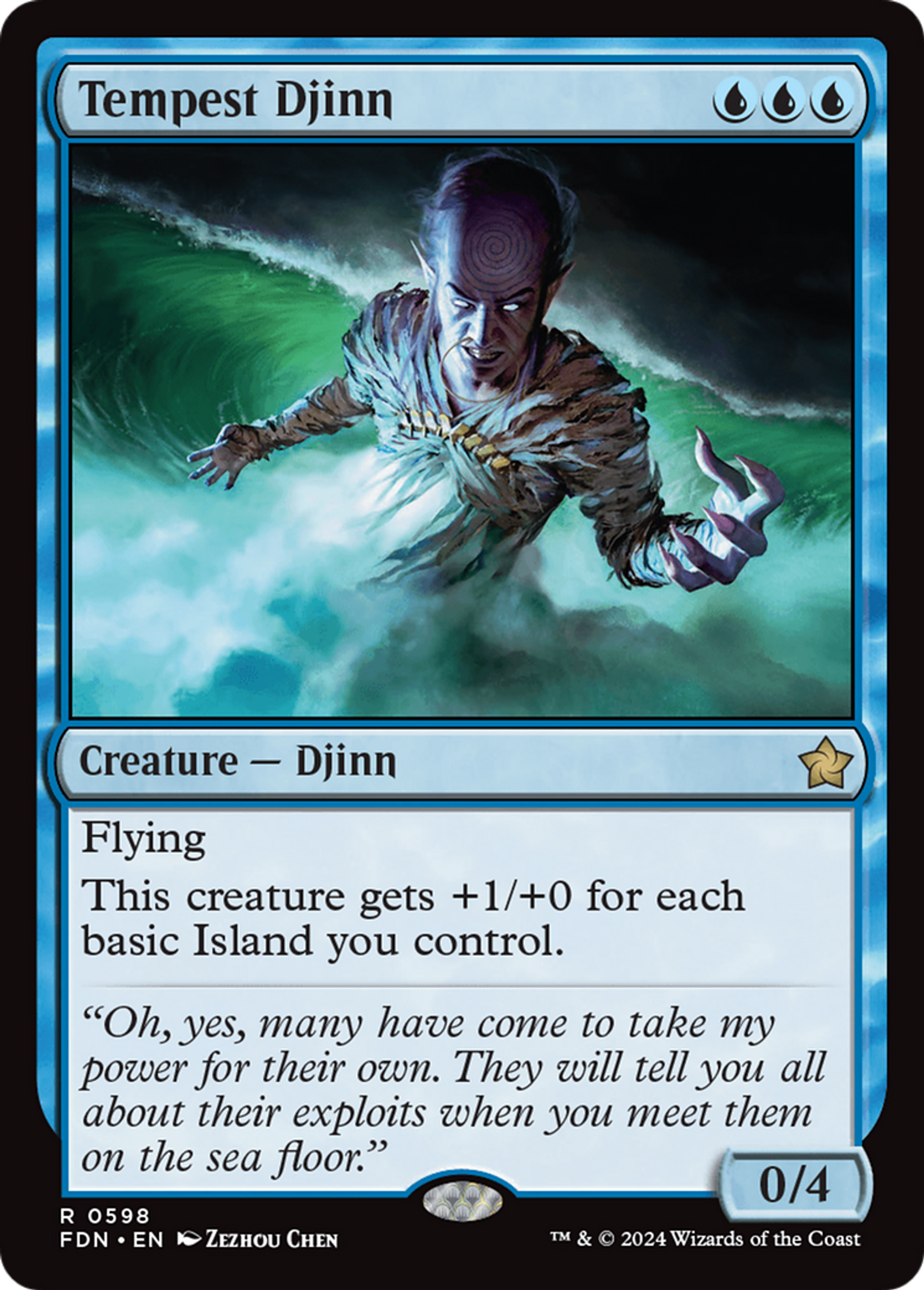 Djinn des tempêtes — Foundations — Magic: The Gathering