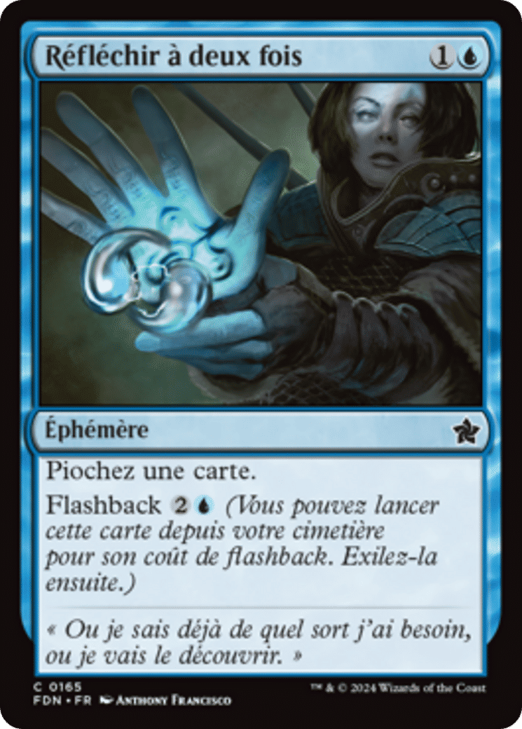 Réfléchir à deux fois — Foundations — Magic: The Gathering