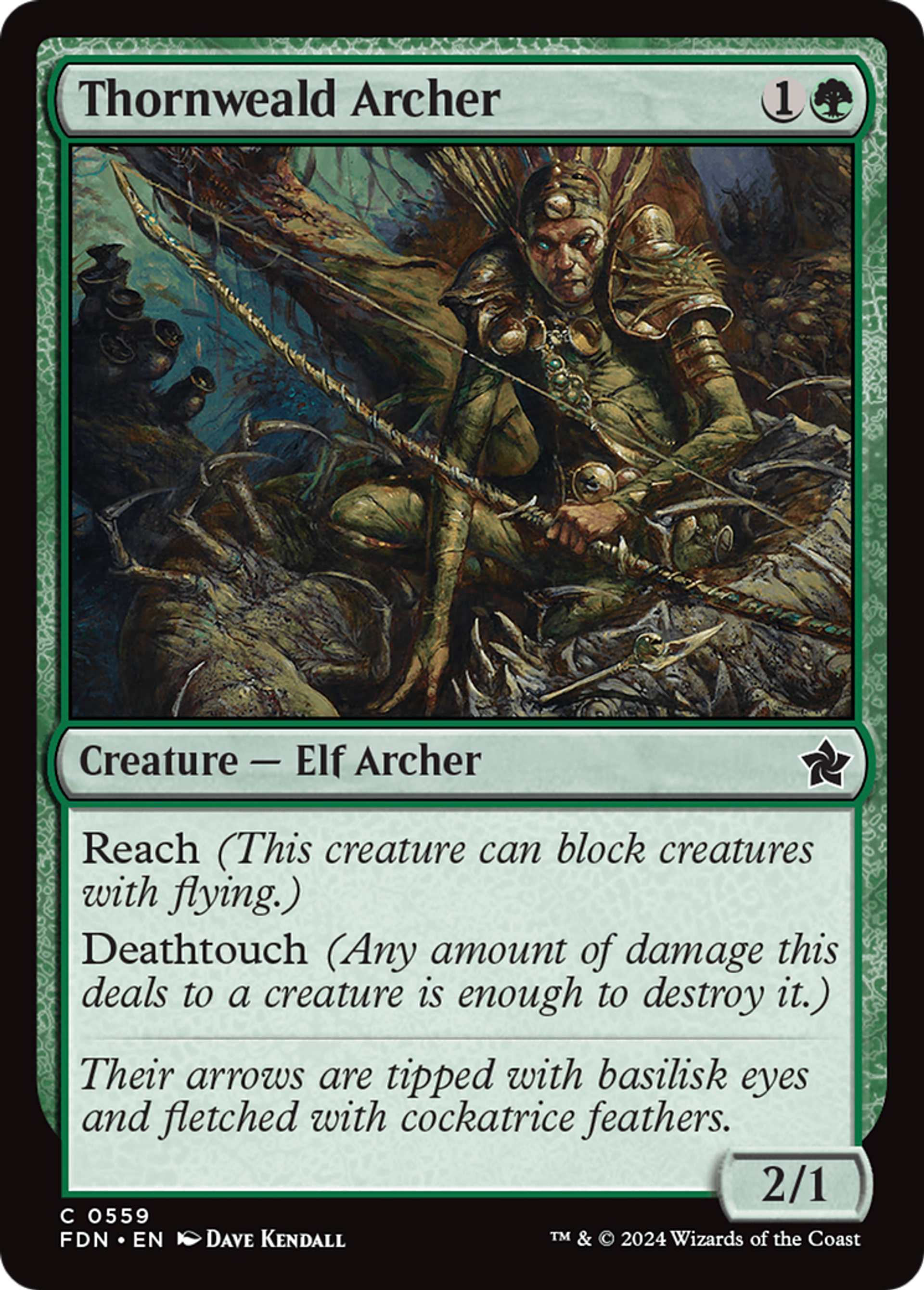 Archer de Sylvépine — Foundations — Magic: The Gathering
