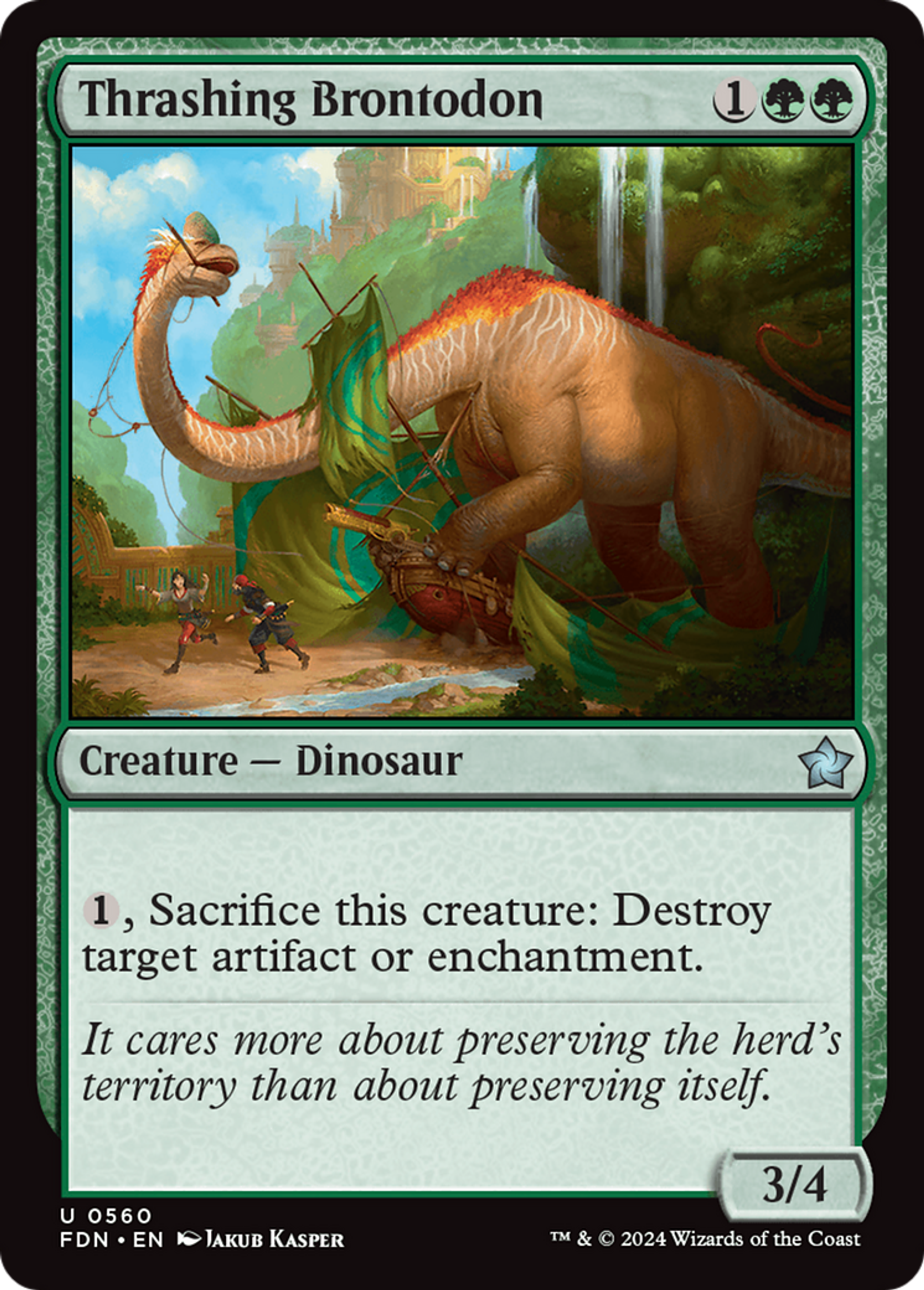 Brontodonte farouche — Foundations — Magic: The Gathering