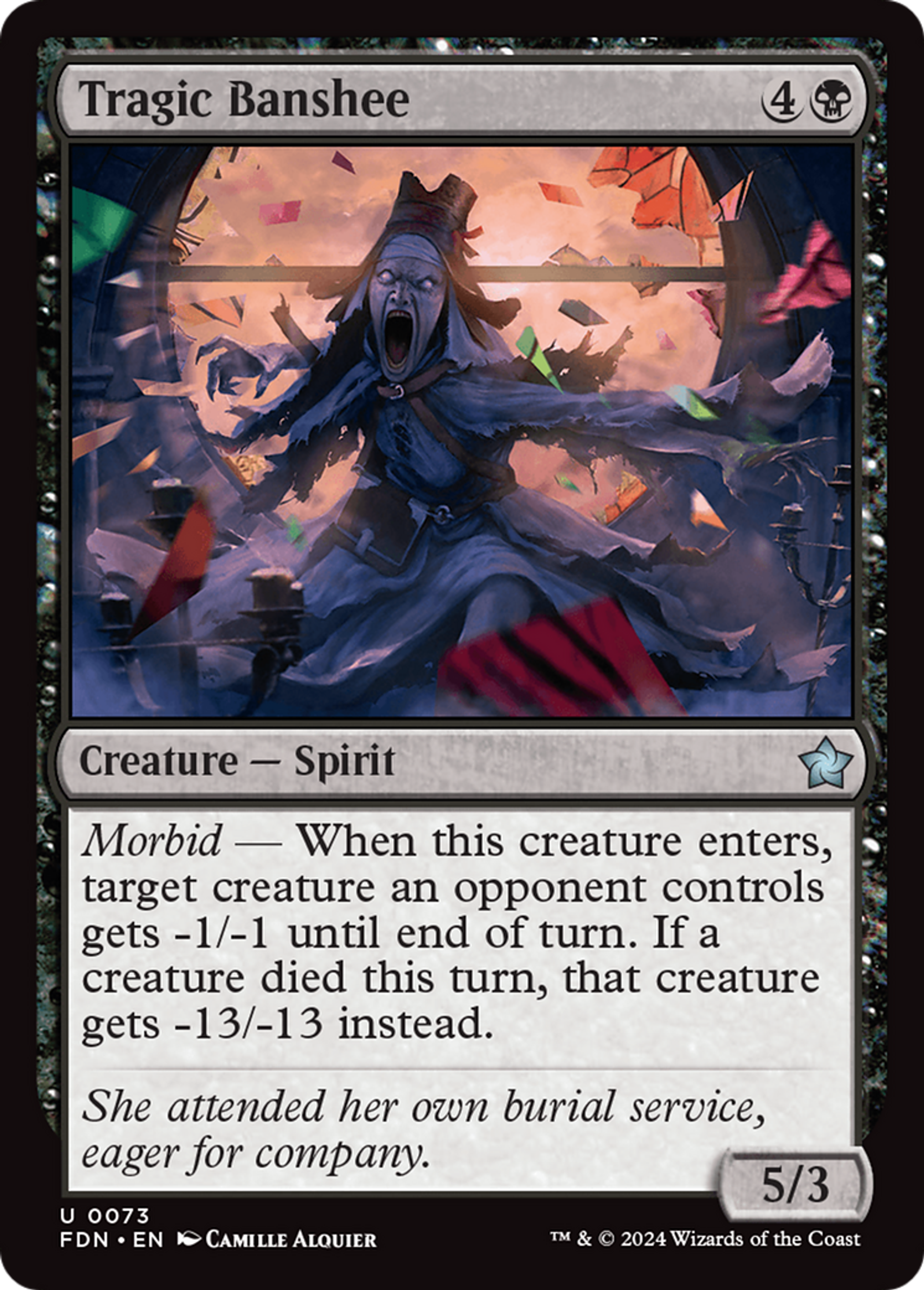 Banshee tragique — Foundations — Magic: The Gathering