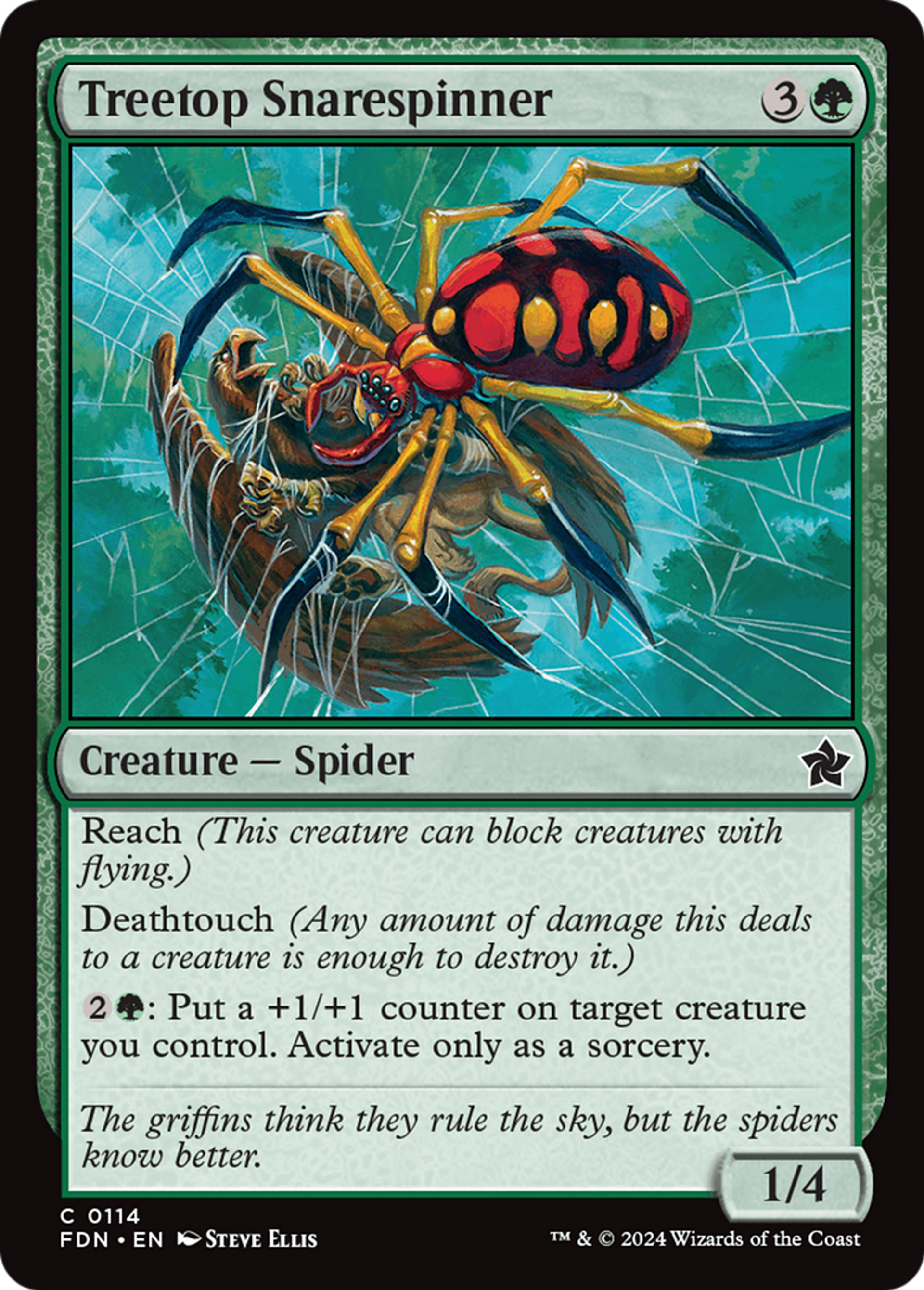Treetop Snarespinner — Foundations — Magic: The Gathering