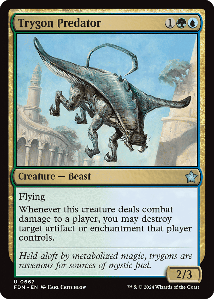 Trygon Predator — Foundations — Magic: The Gathering