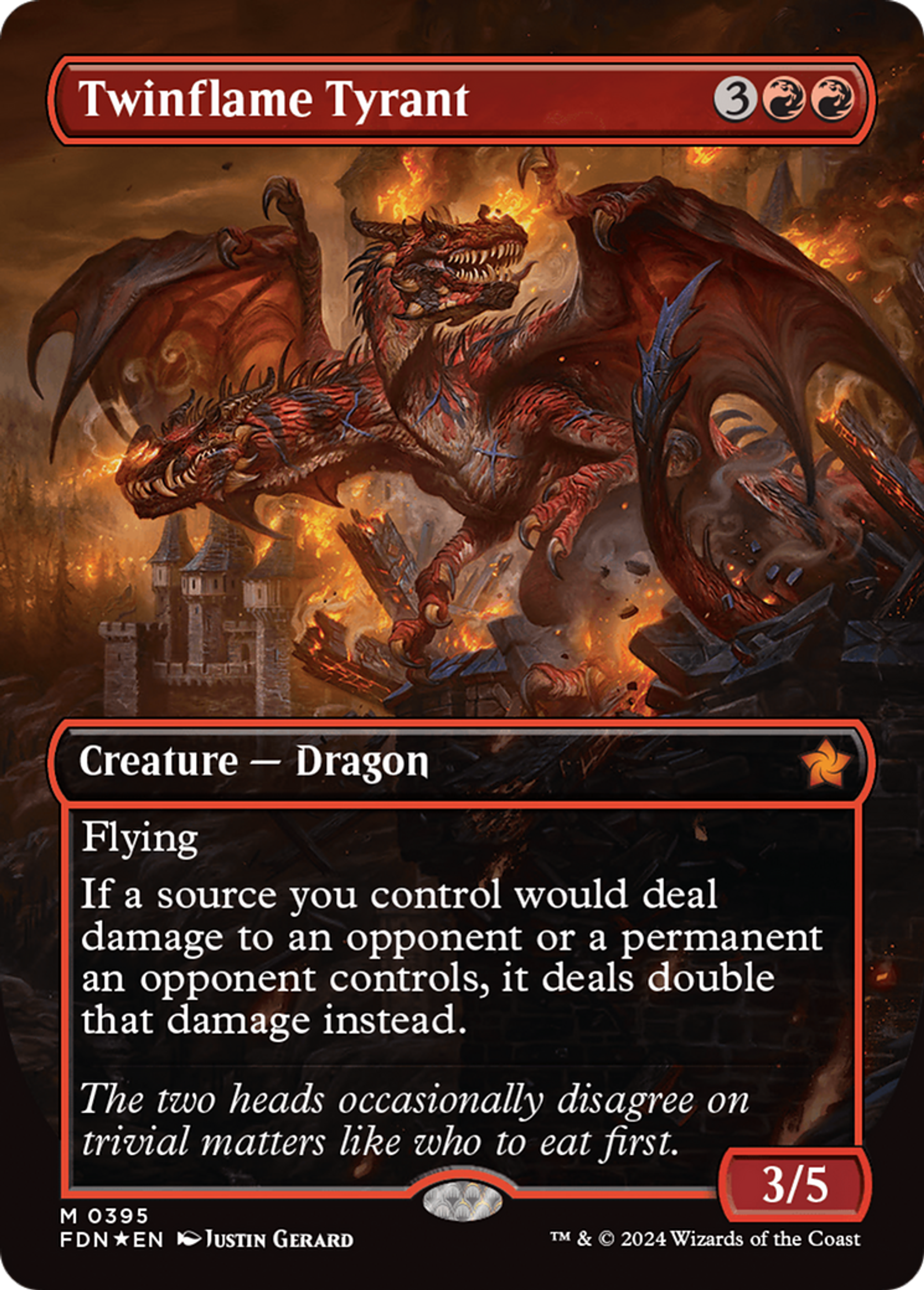 Tyran pyrojumeau — Foundations — Magic: The Gathering