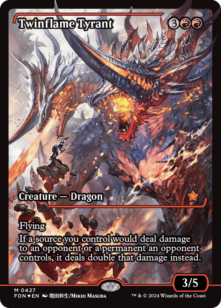 Tyran pyrojumeau — Foundations — Magic: The Gathering
