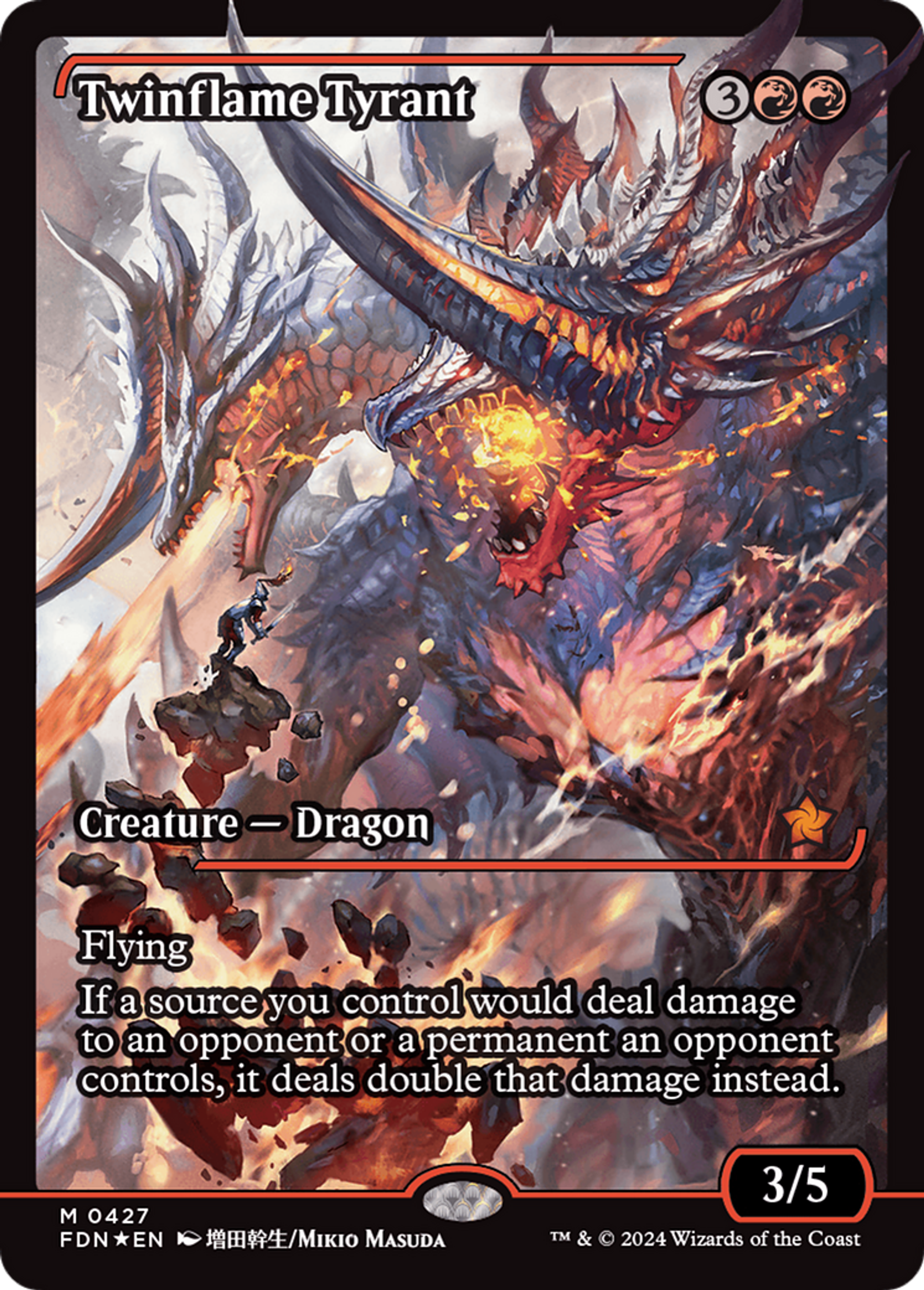 Tyran pyrojumeau — Foundations — Magic: The Gathering