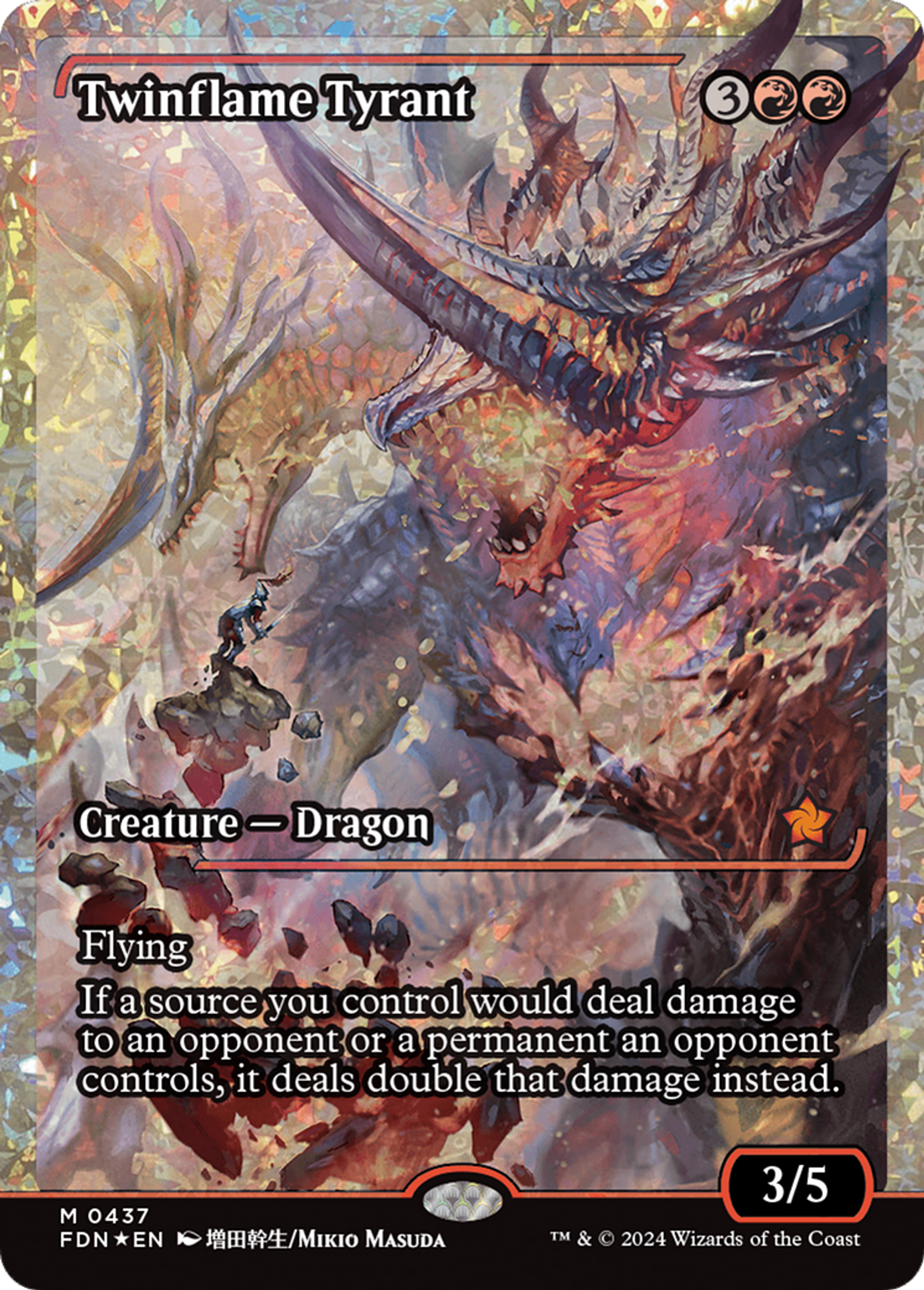 Tyran pyrojumeau — Foundations — Magic: The Gathering