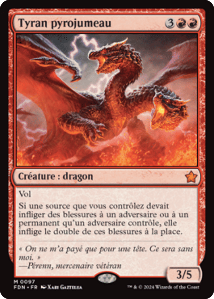 Tyran pyrojumeau — Foundations — Magic: The Gathering