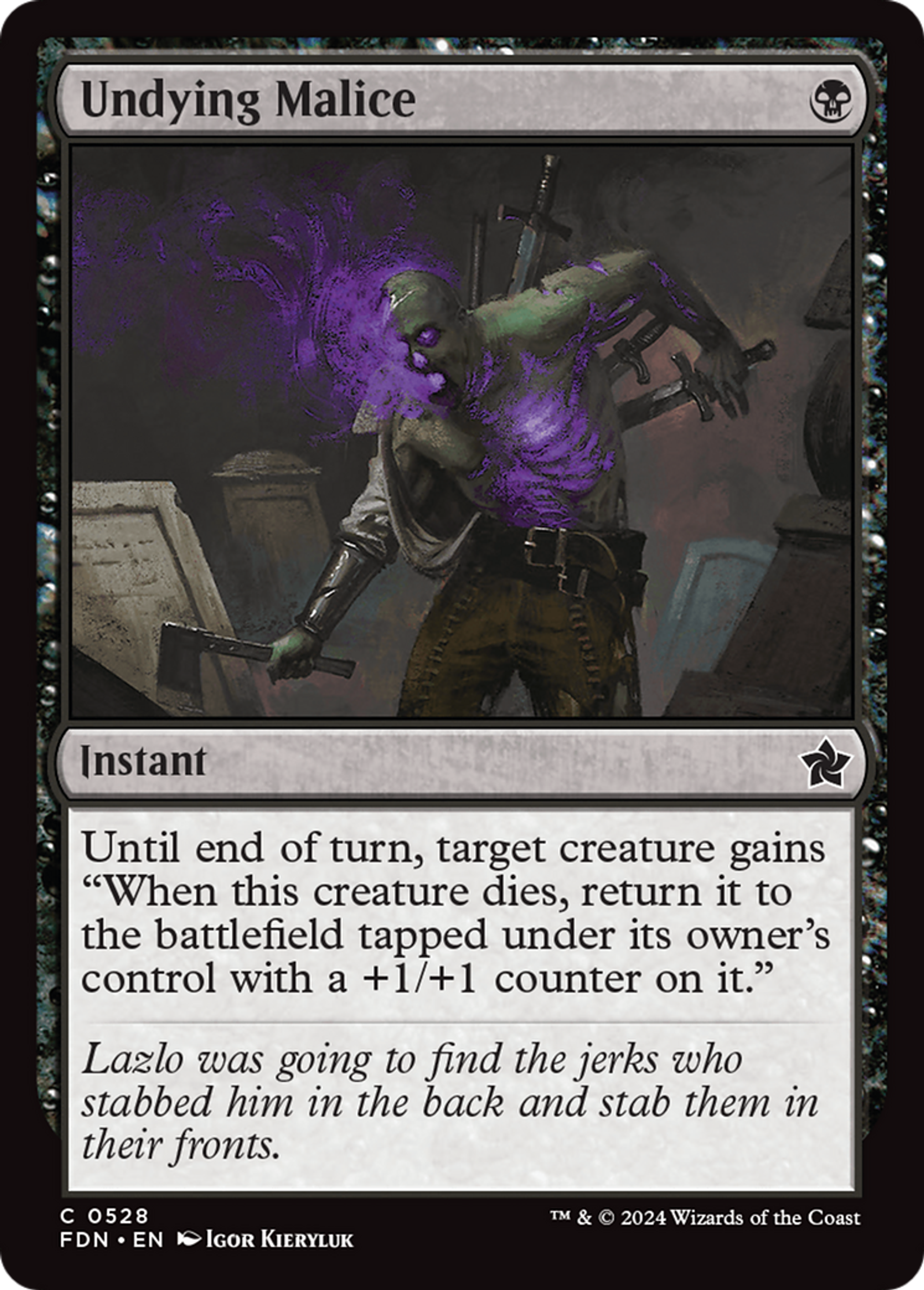 Malveillance immortelle — Foundations — Magic: The Gathering