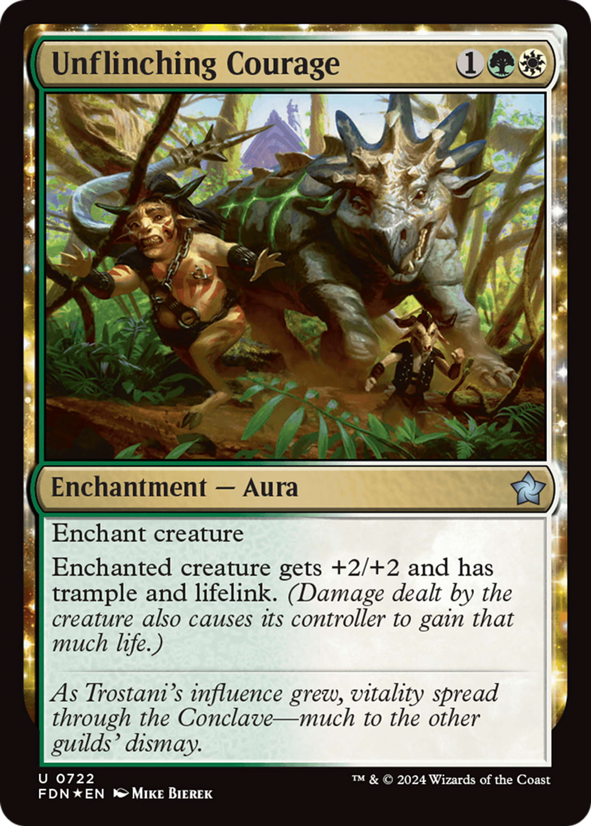 Courage inébranlable — Foundations — Magic: The Gathering