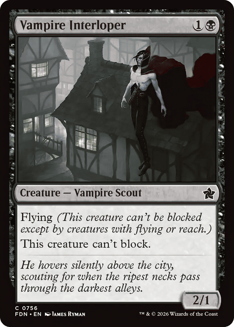 Vampire Interloper — Foundations — Magic: The Gathering