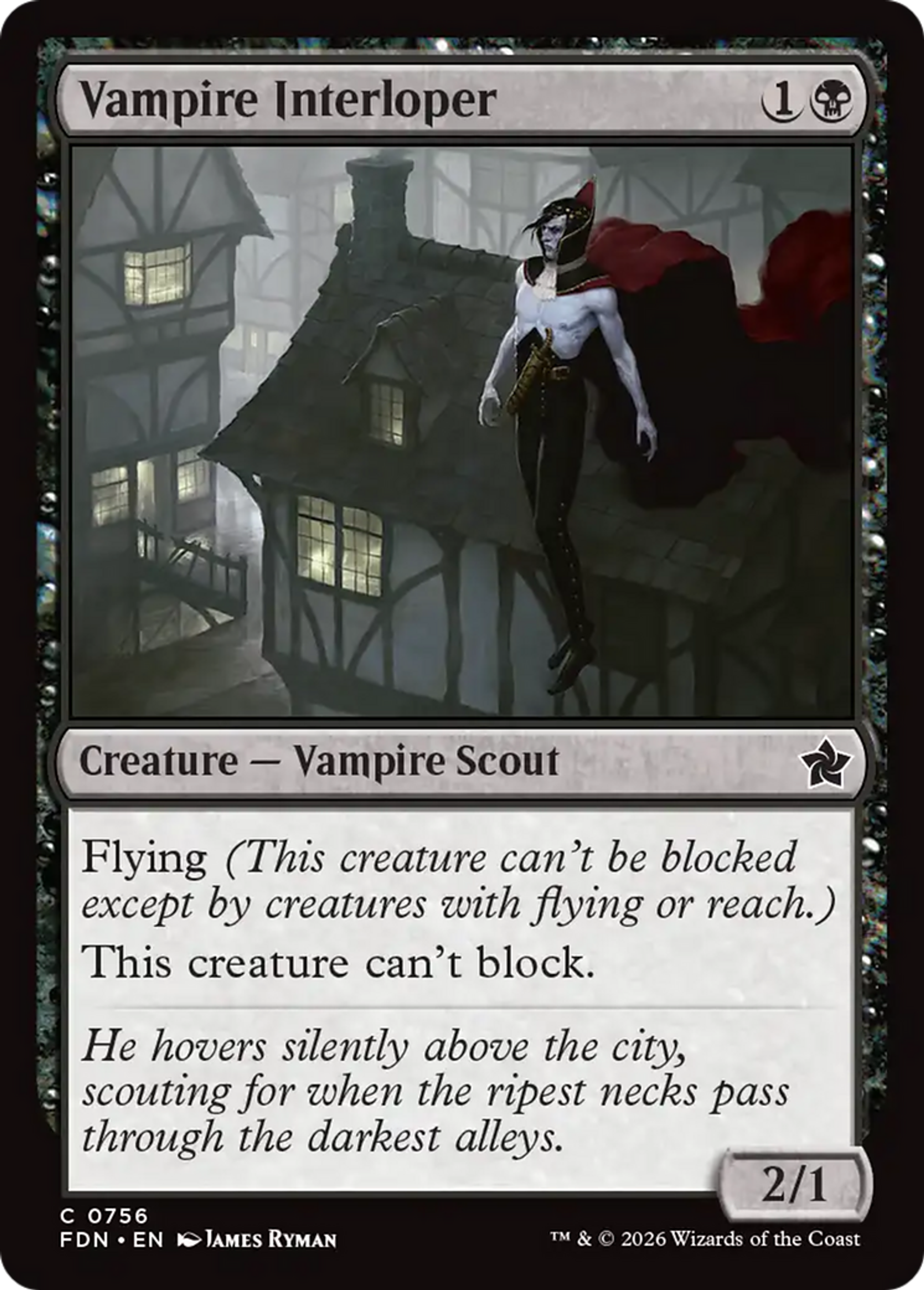 Intrus vampire — Foundations — Magic: The Gathering