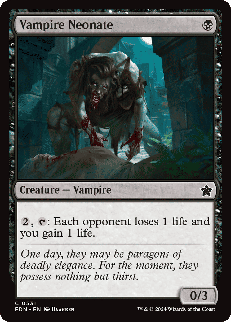 Vampire Neonate — Foundations — Magic: The Gathering