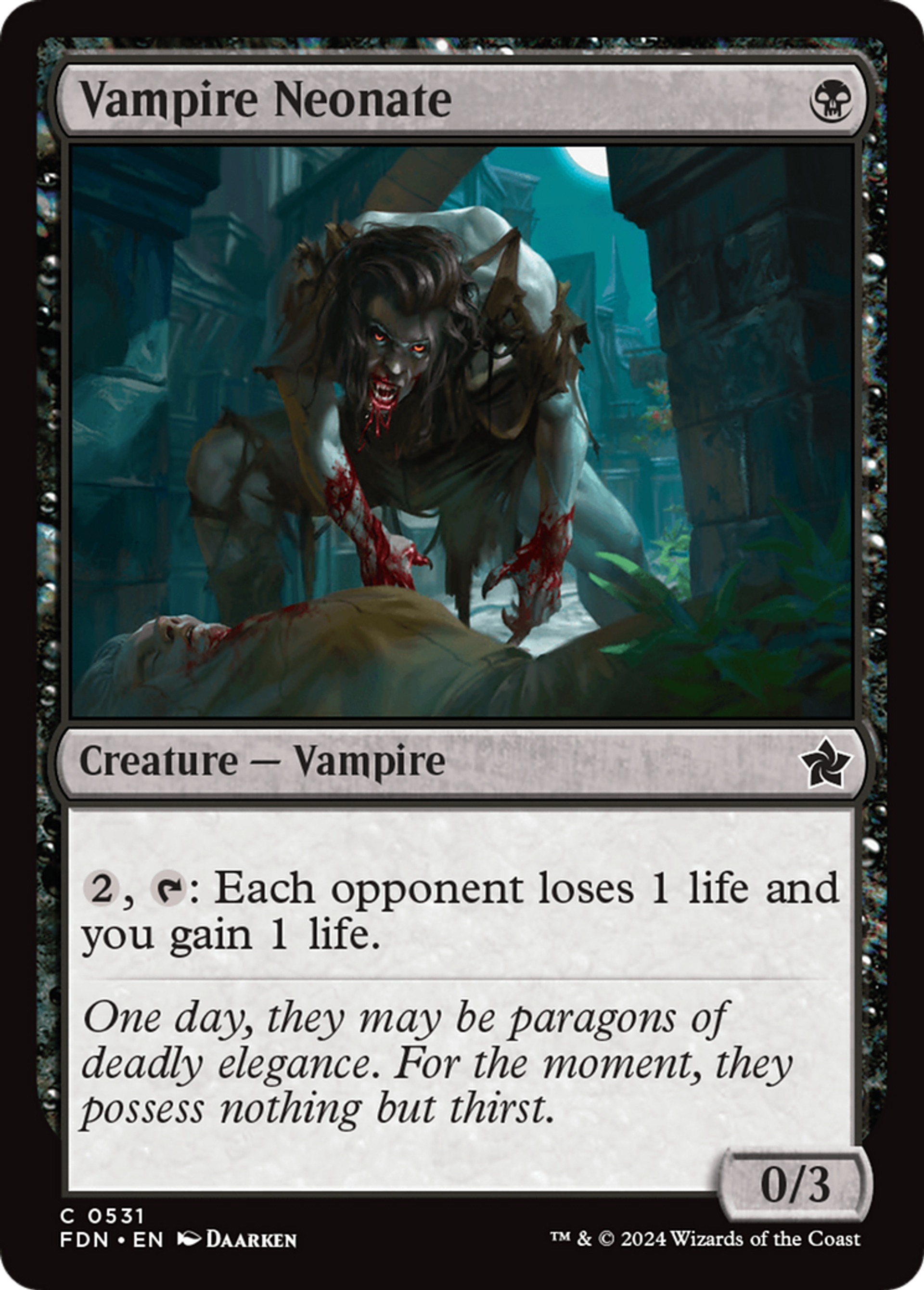 Nouveau-né vampire — Foundations — Magic: The Gathering