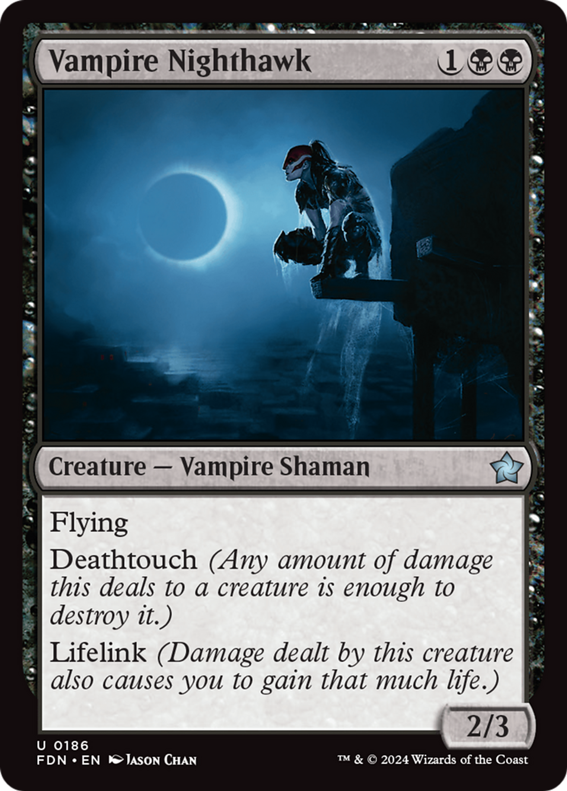 Faucon de nuit vampire — Foundations — Magic: The Gathering