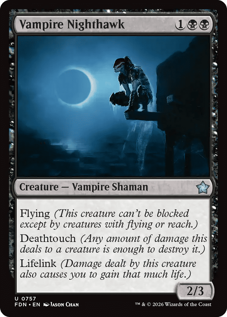 Vampire Nighthawk — Foundations — Magic: The Gathering