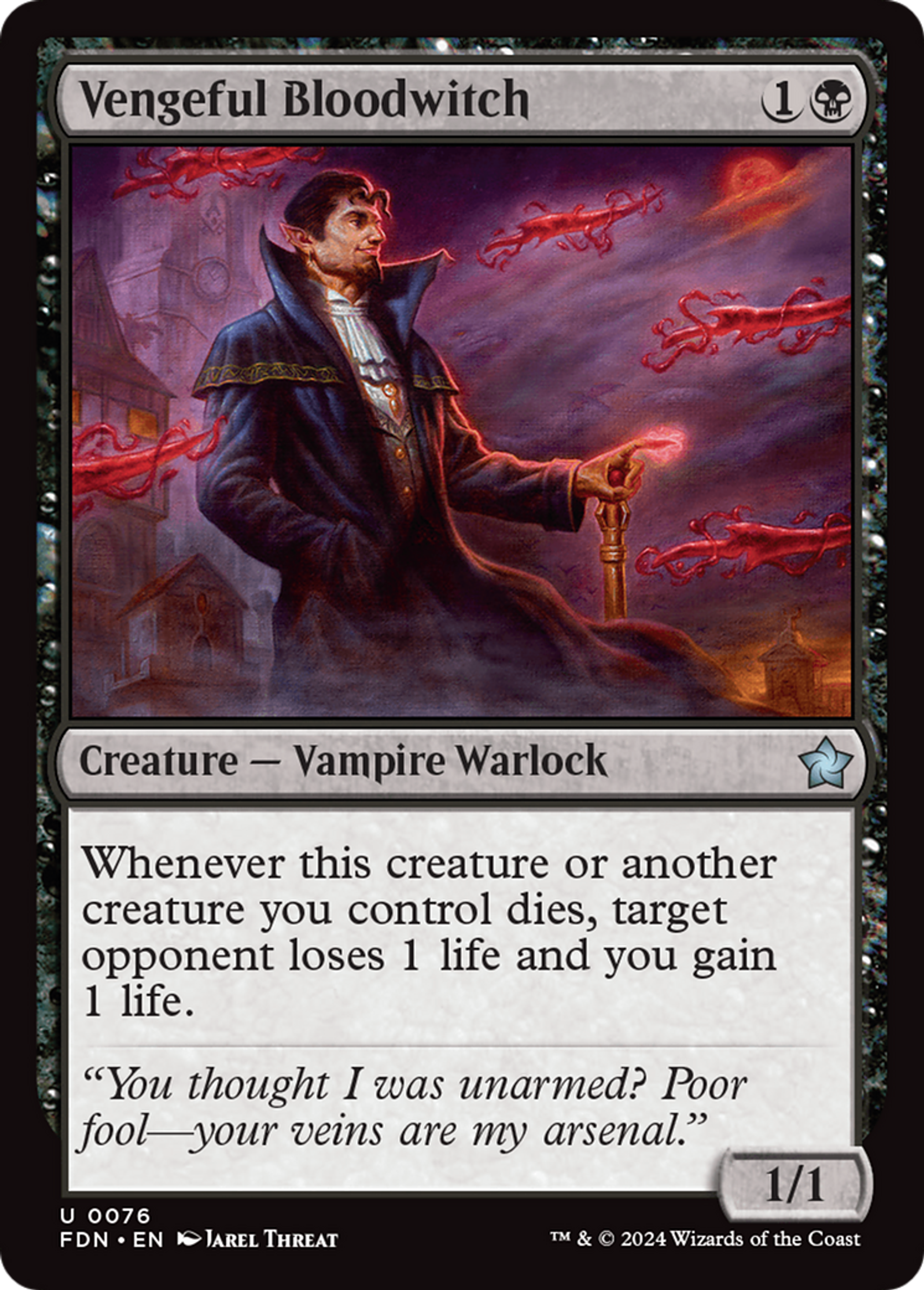 Vengeful Bloodwitch — Foundations — Magic: The Gathering