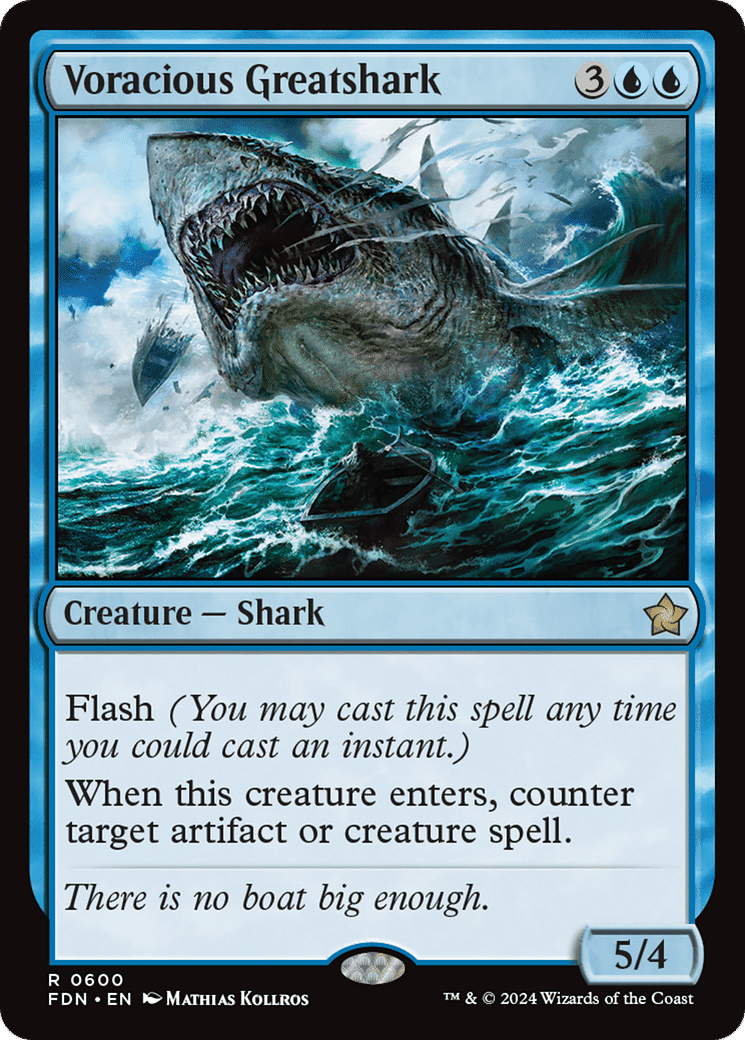 Voracious Greatshark — Foundations — Magic: The Gathering