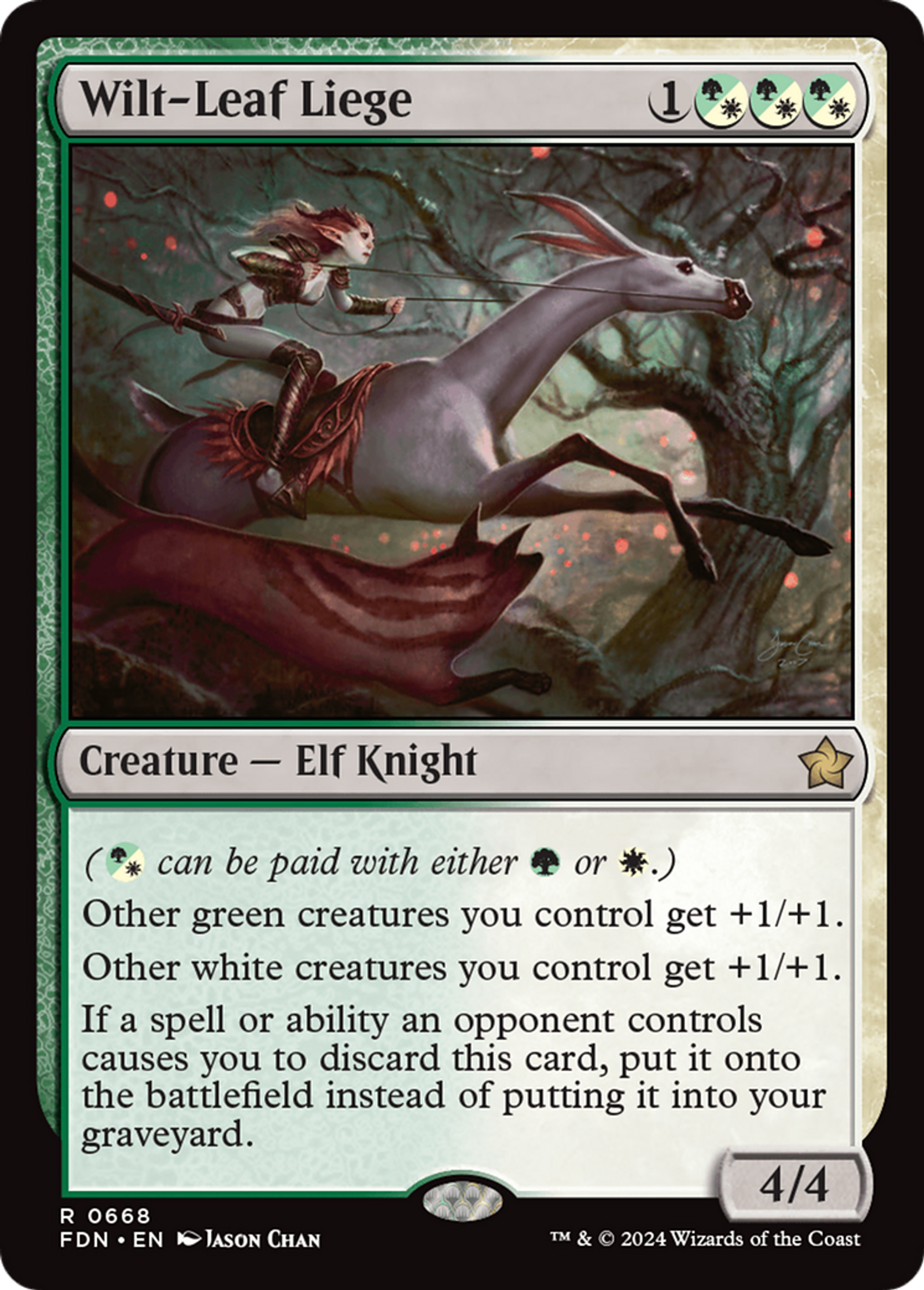 Noble féale de Feuilleterne — Foundations — Magic: The Gathering