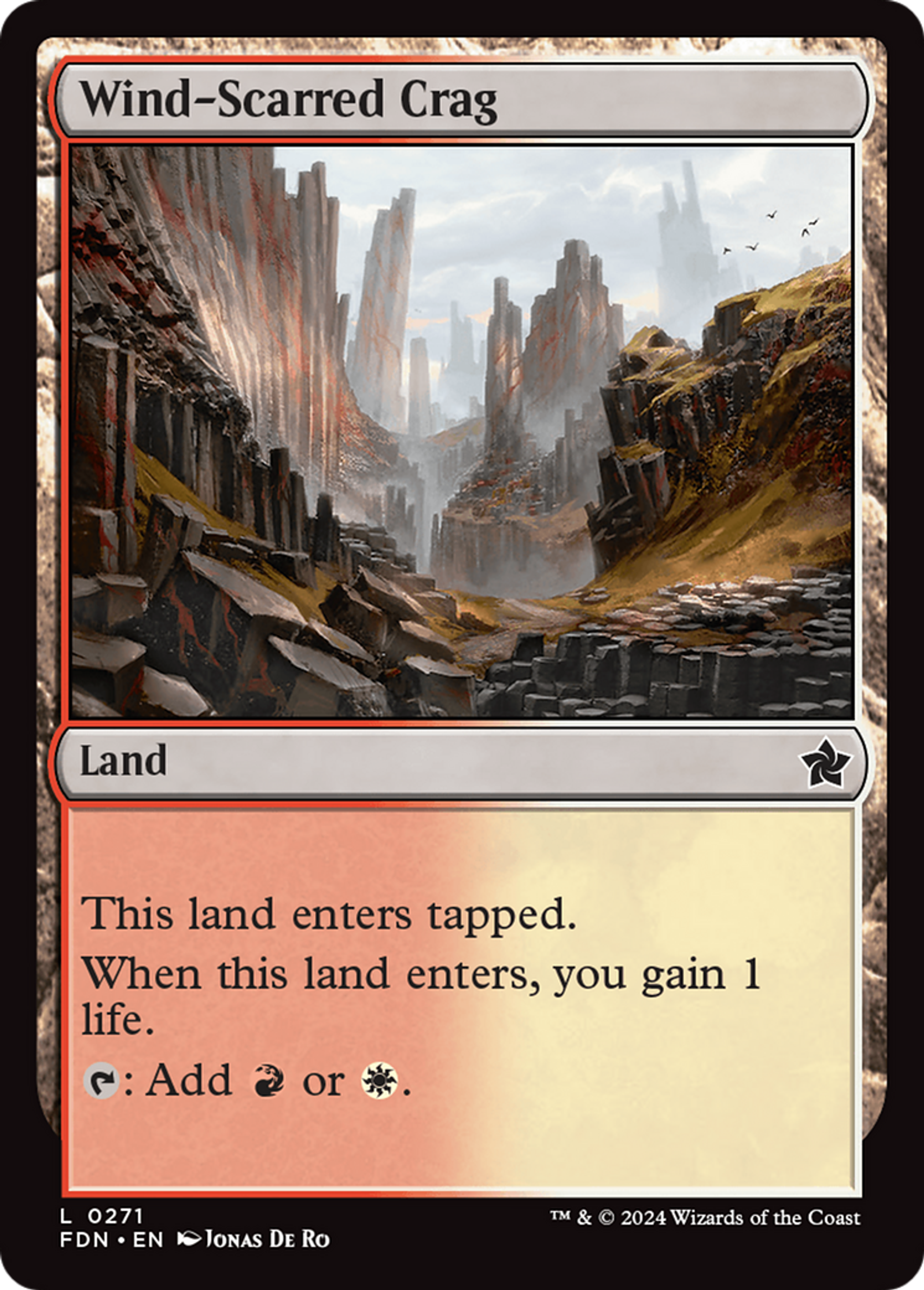Cordillère marquée par les vents — Foundations — Magic: The Gathering