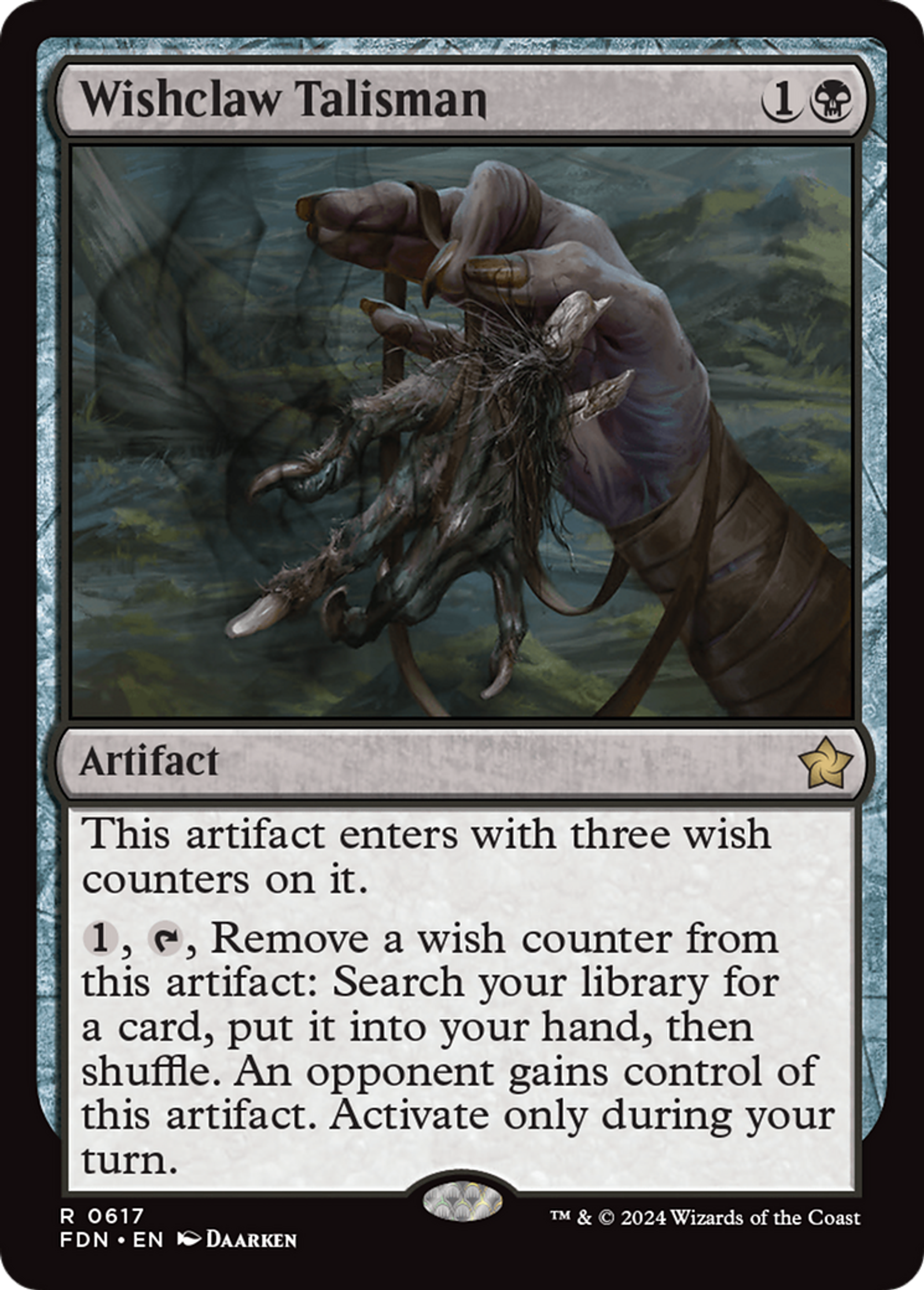Talisman griffe de souhait — Foundations — Magic: The Gathering