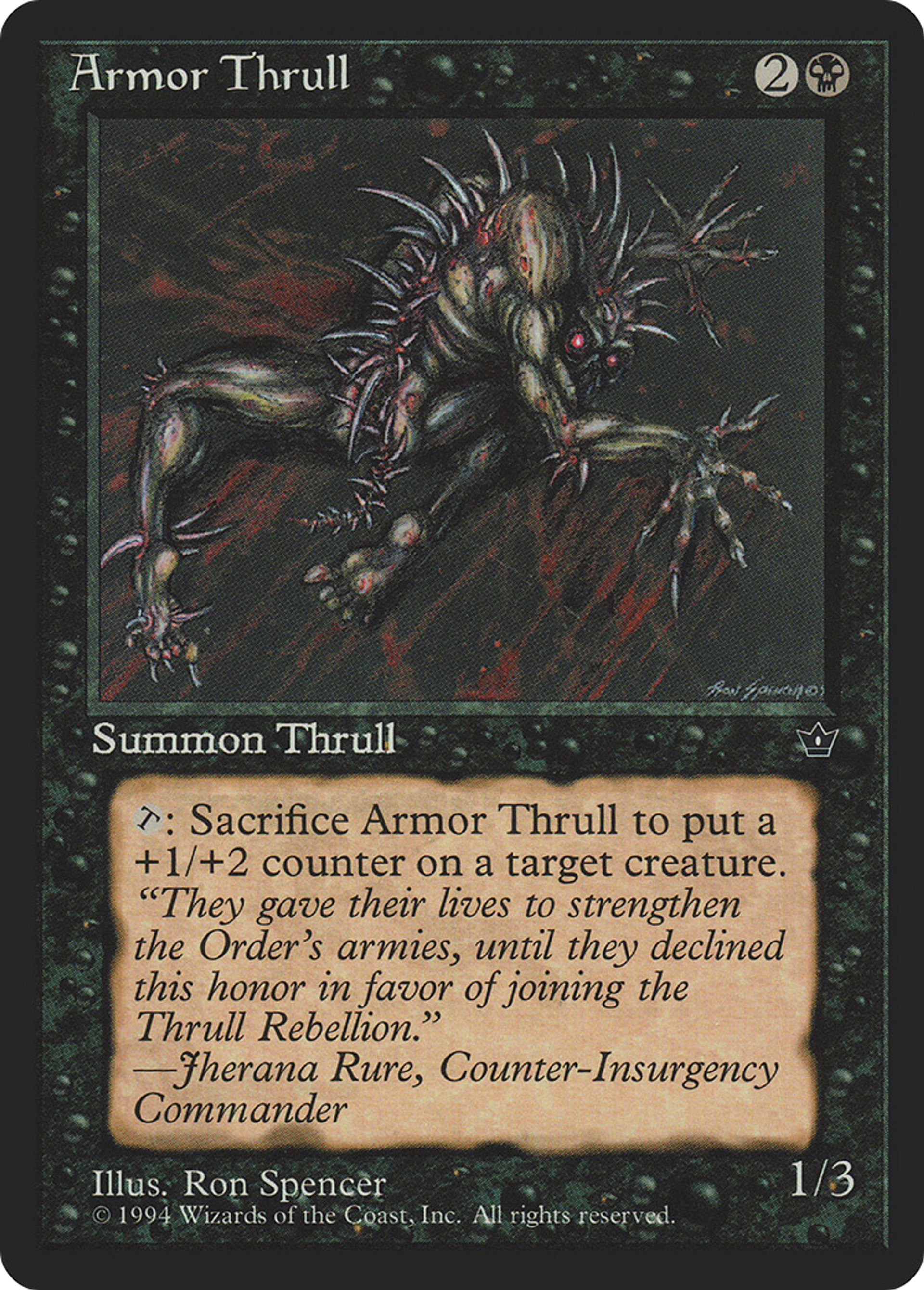 Armor Thrull — Fallen Empires — Magic: The Gathering