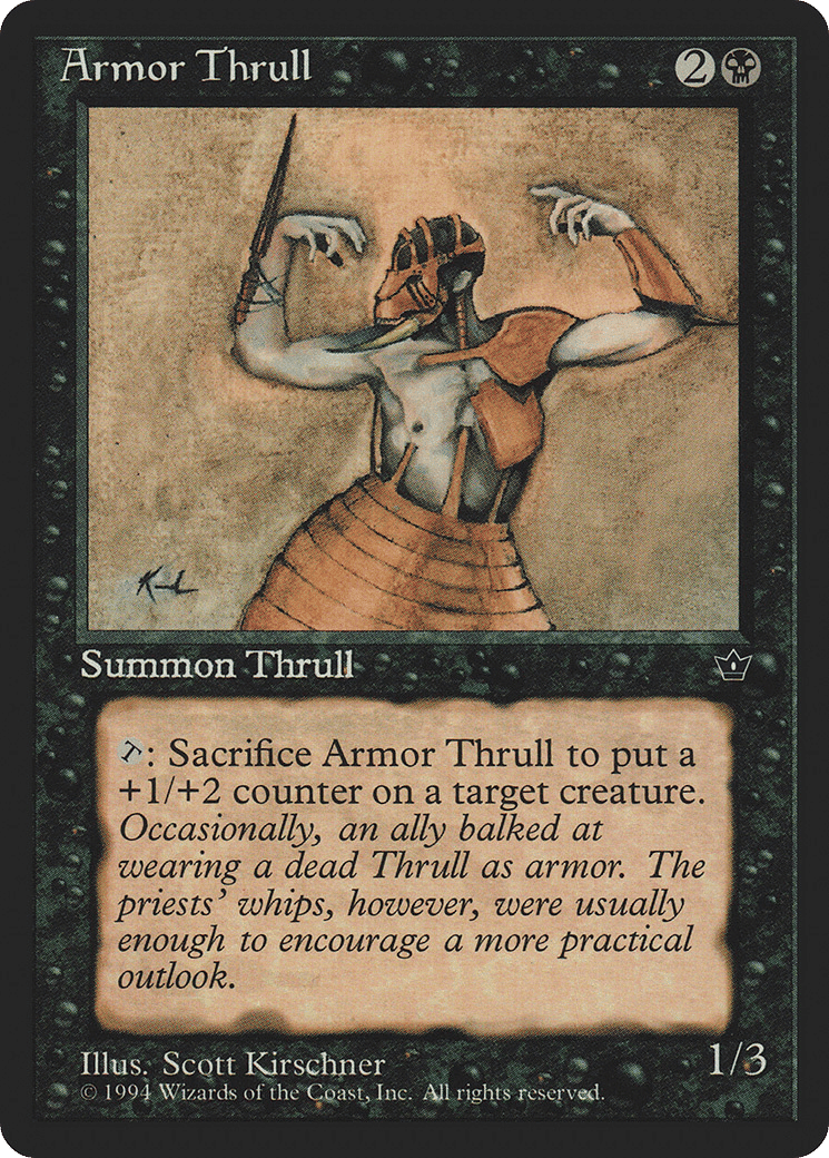 Armor Thrull — Fallen Empires — Magic: The Gathering