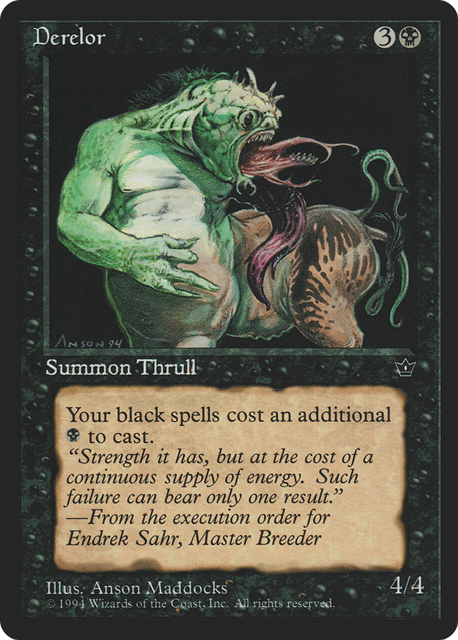 Derelor — Fallen Empires — Magic: The Gathering
