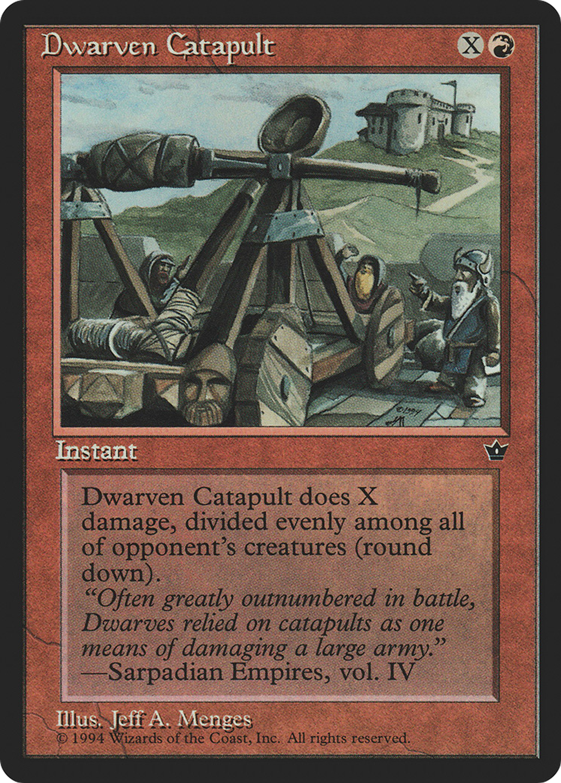 Dwarven Catapult — Fallen Empires — Magic: The Gathering